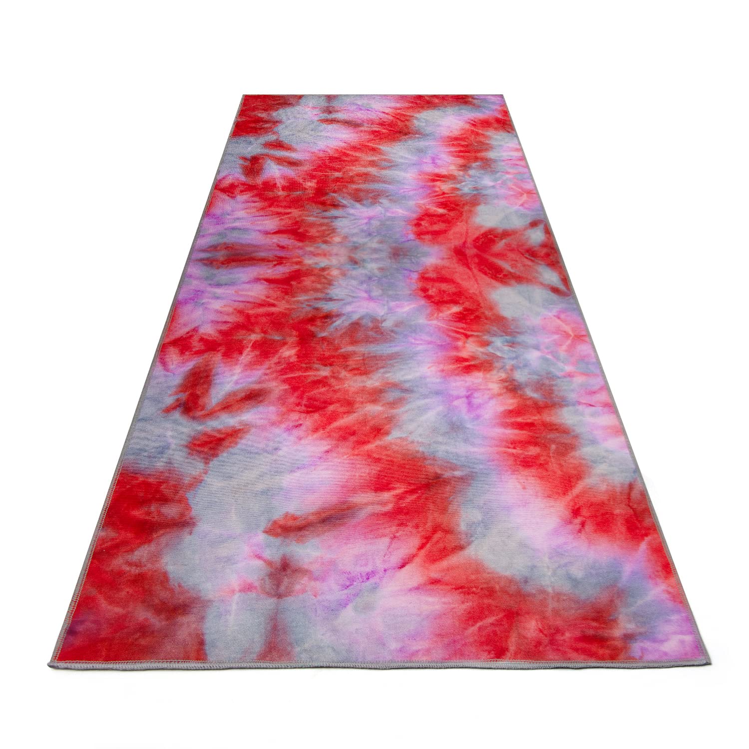 Yoga Towel - Tie-Die Textures Non-Slip Yoga Towel with Bag - Odorless and 100% Absorbent Microfiber Sweat Towel - Yoga Towel Mat for Hot Yoga, Bikram and Pilates - 24''x72'' Hot Yoga Towel