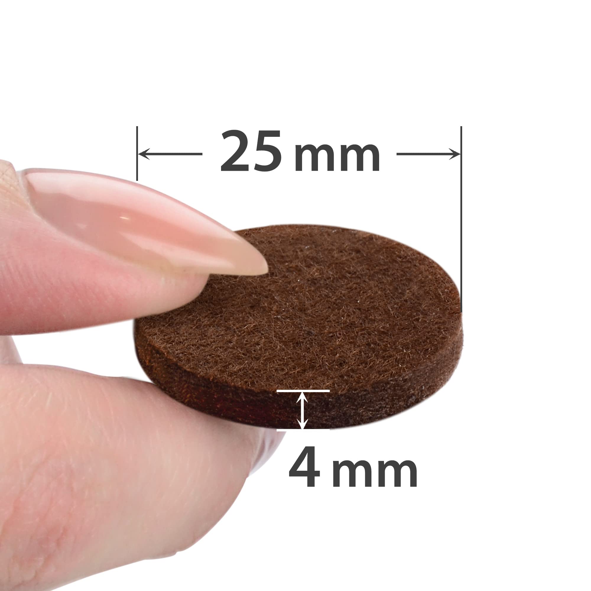 Felt Furniture Pads X-PROTECTOR - 48 Premium Floor Protector Chair Felts for Feet Wood Floors Best Hardwood Protect Your Hard Floors! (Brown)