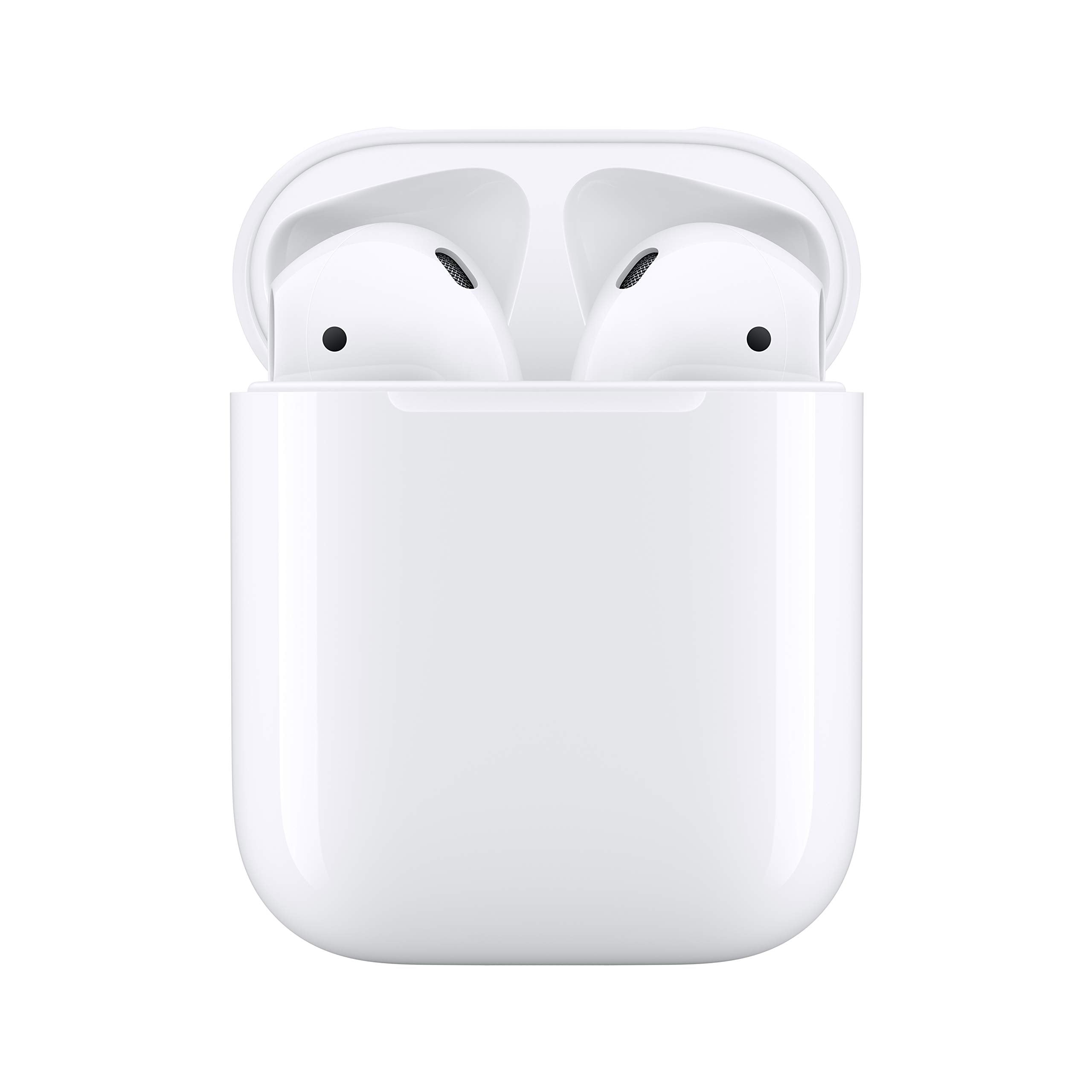 Apple AirPods (2nd Generation) Wireless Ear Buds, Bluetooth Headphones with Lightning Charging Case Included, Over 24 Hours of Battery Life, Effortless Setup for iPhone