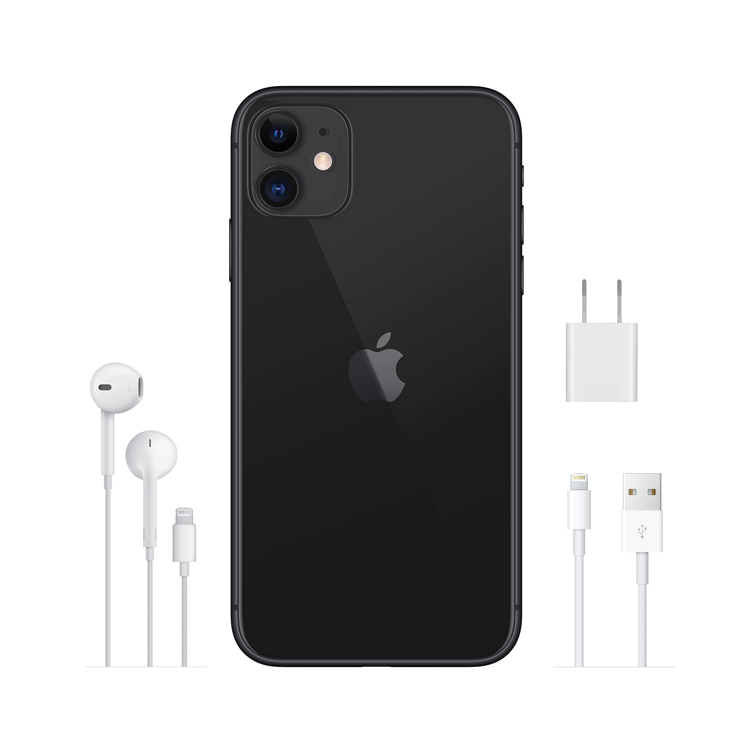 Apple iPhone 11 128GB, Black - Locked Cricket Wireless… (Renewed)