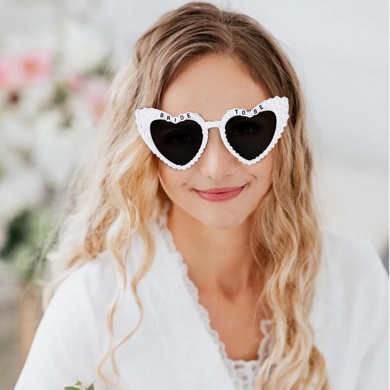 Etercycle Heart Sunglasses, Bride to Be Gifts Bachelorette Party Bride Sunglasses, Cute Glasses for Women Bachelorette Party