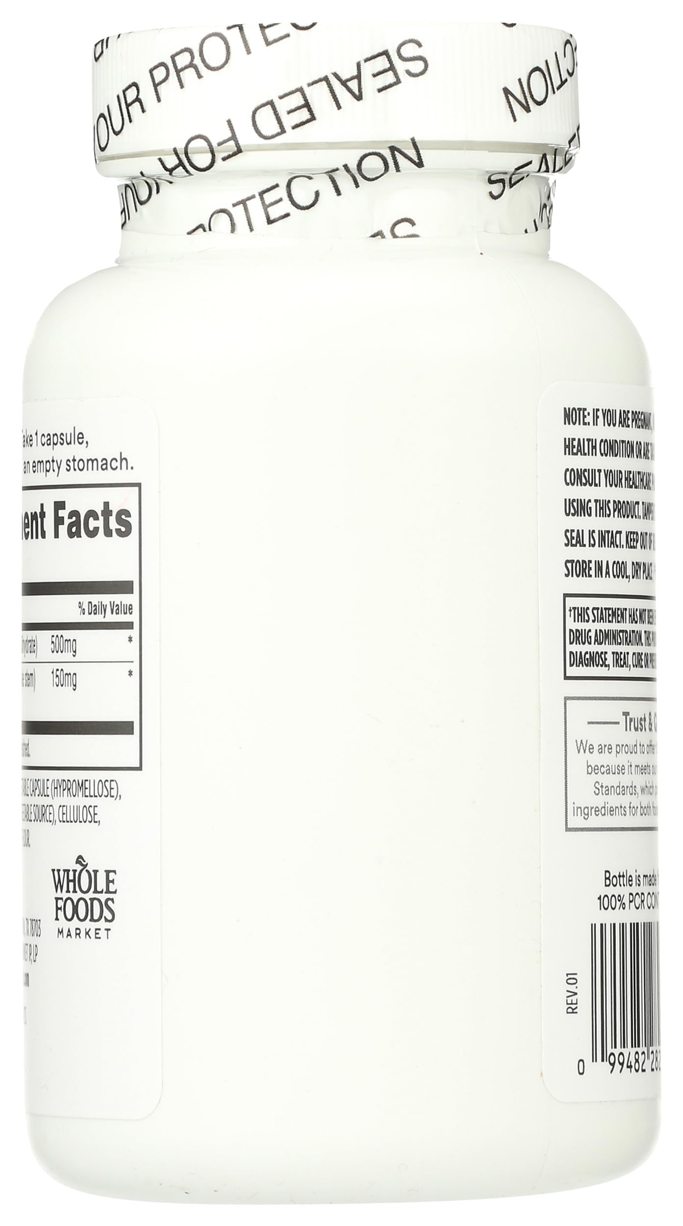 Whole Foods Market, Quercetin with Bromelain 500mg, Vegan, 50 Count