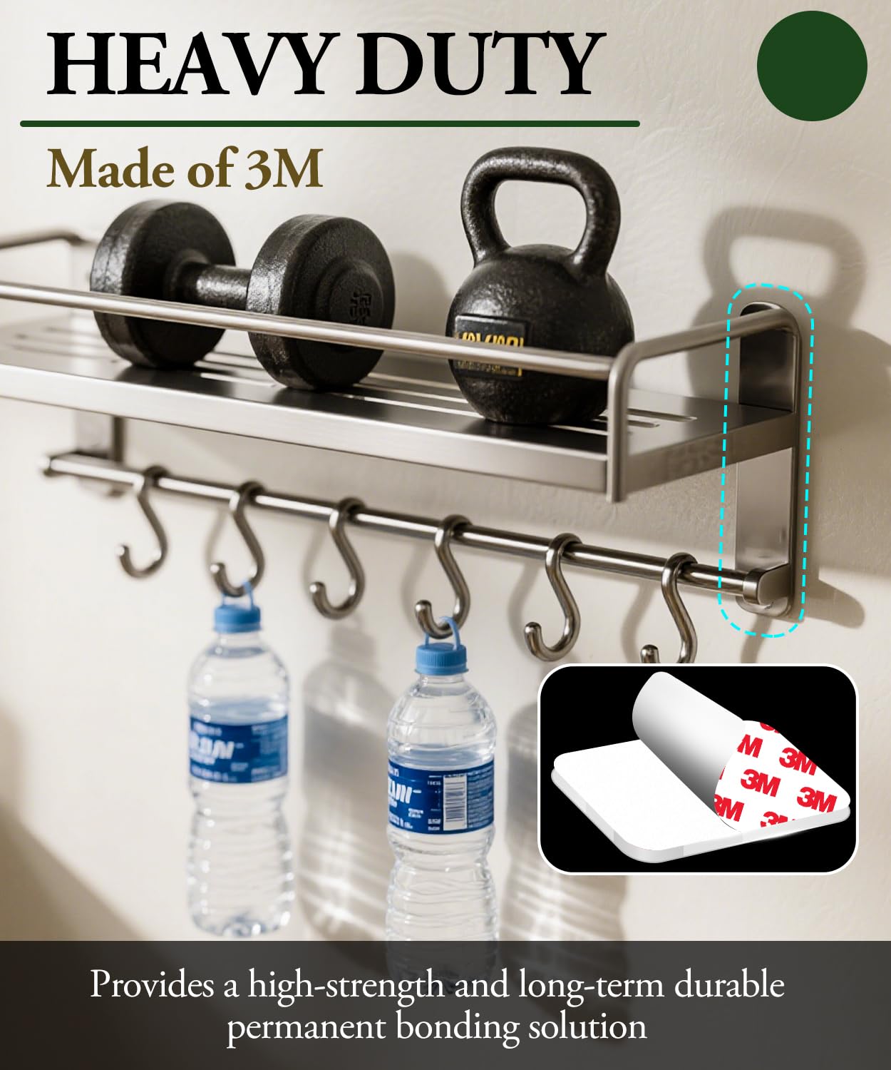 PHIXBEAR 60 Pcs Double Sided Tape Heavy Duty, Made of 3M, High-Adhesive Pads - White 1.57"x1.97" Automotive Adhesive Pads, Heat-Resistant, Waterproof, Outdoor & Indoor Decoration