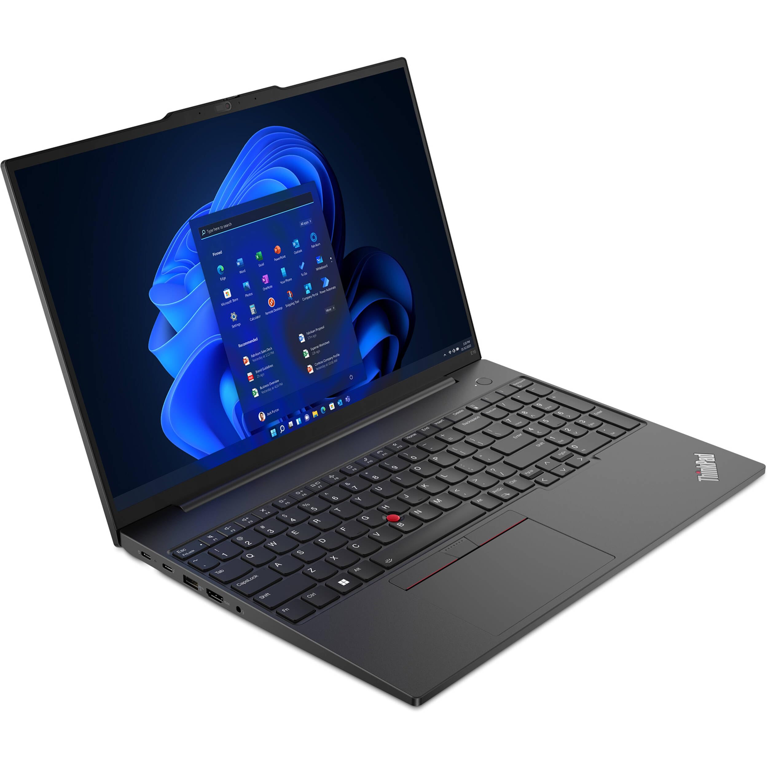 Lenovo ThinkPad E16 Business Laptop (16" FHD+ Display, AMD Ryzen 5 7530U(> Intel i7-1165G7), 16GB RAM, 512GB SSD) Fingerprint, Backlit, 1080p Webcam, WiFi 6, Ethernet, Win 11 Pro w/ Copilot, Black