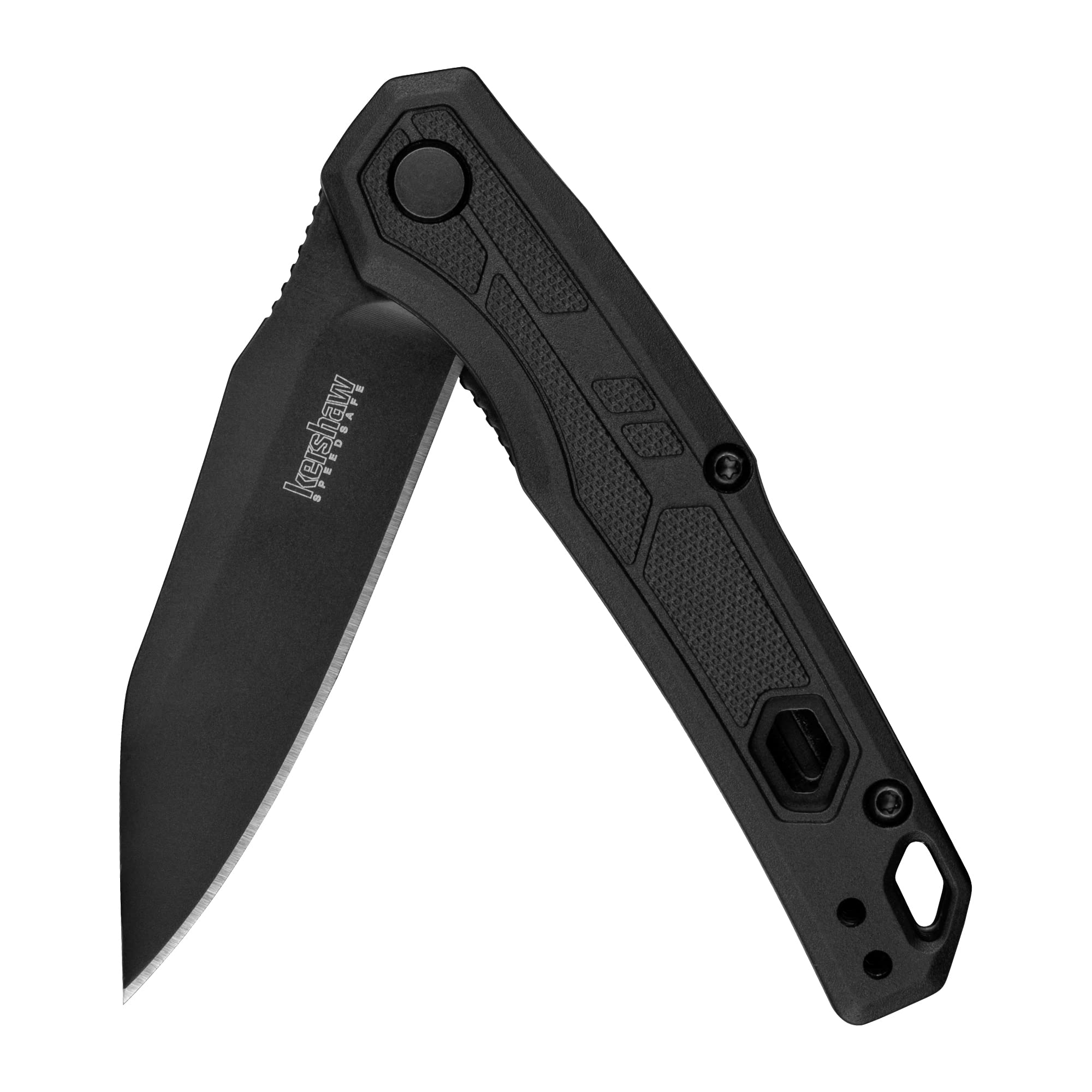 Kershaw 2.75" Tactical Pocket Knife Bundle with Smith's 2-Step Knife Sharpener for Fillet, Pocket, Hunting Knives