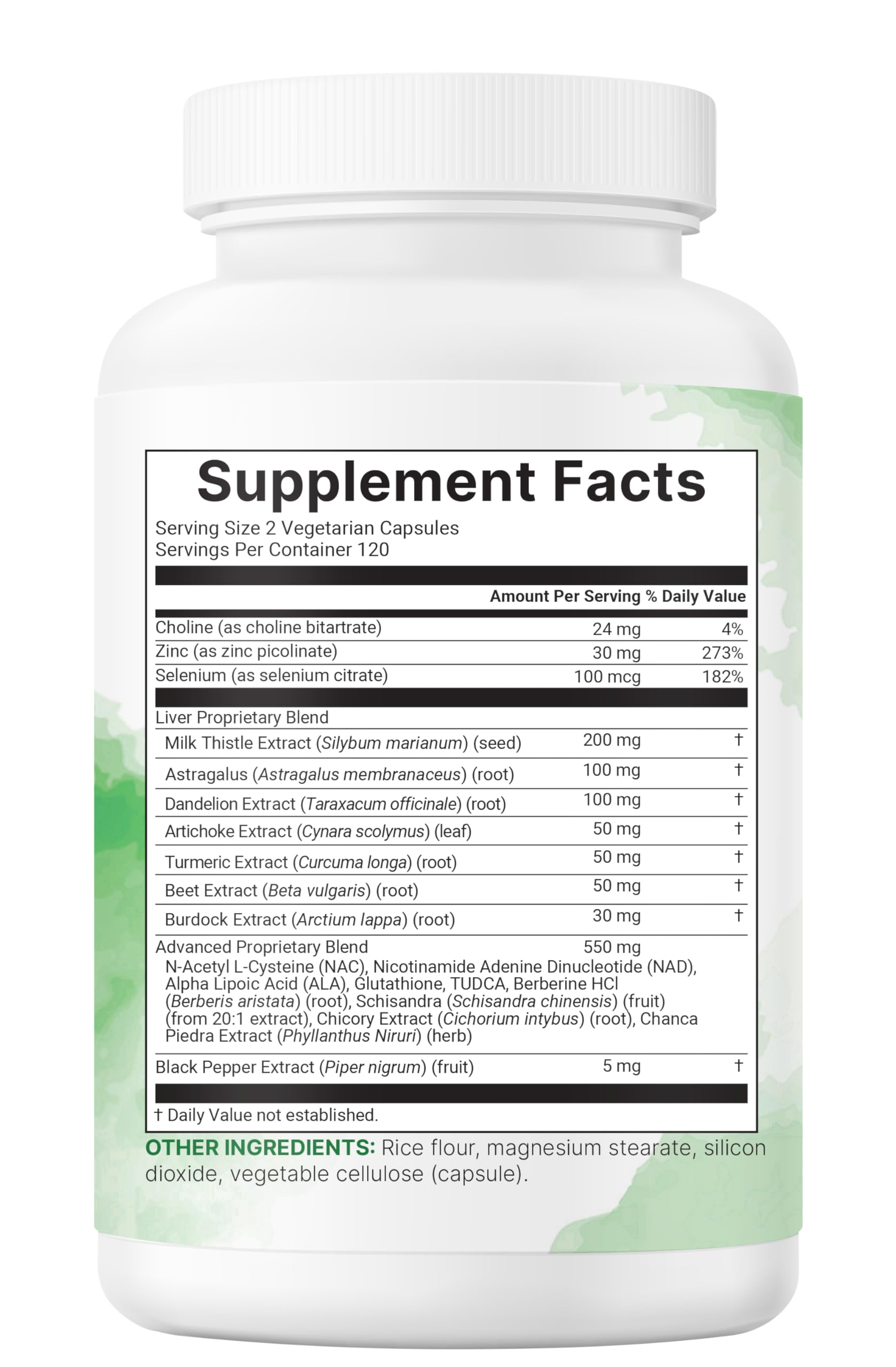 Liver Advanced, 240 Veggie Capsules | 20-in-1 Complex + Milk Thistle, Dandelion, NAD, NAC, ALA, TUDCA, Glutathione, Artichoke, Turmeric, & Astragalus | Non-GMO, Gluten Free