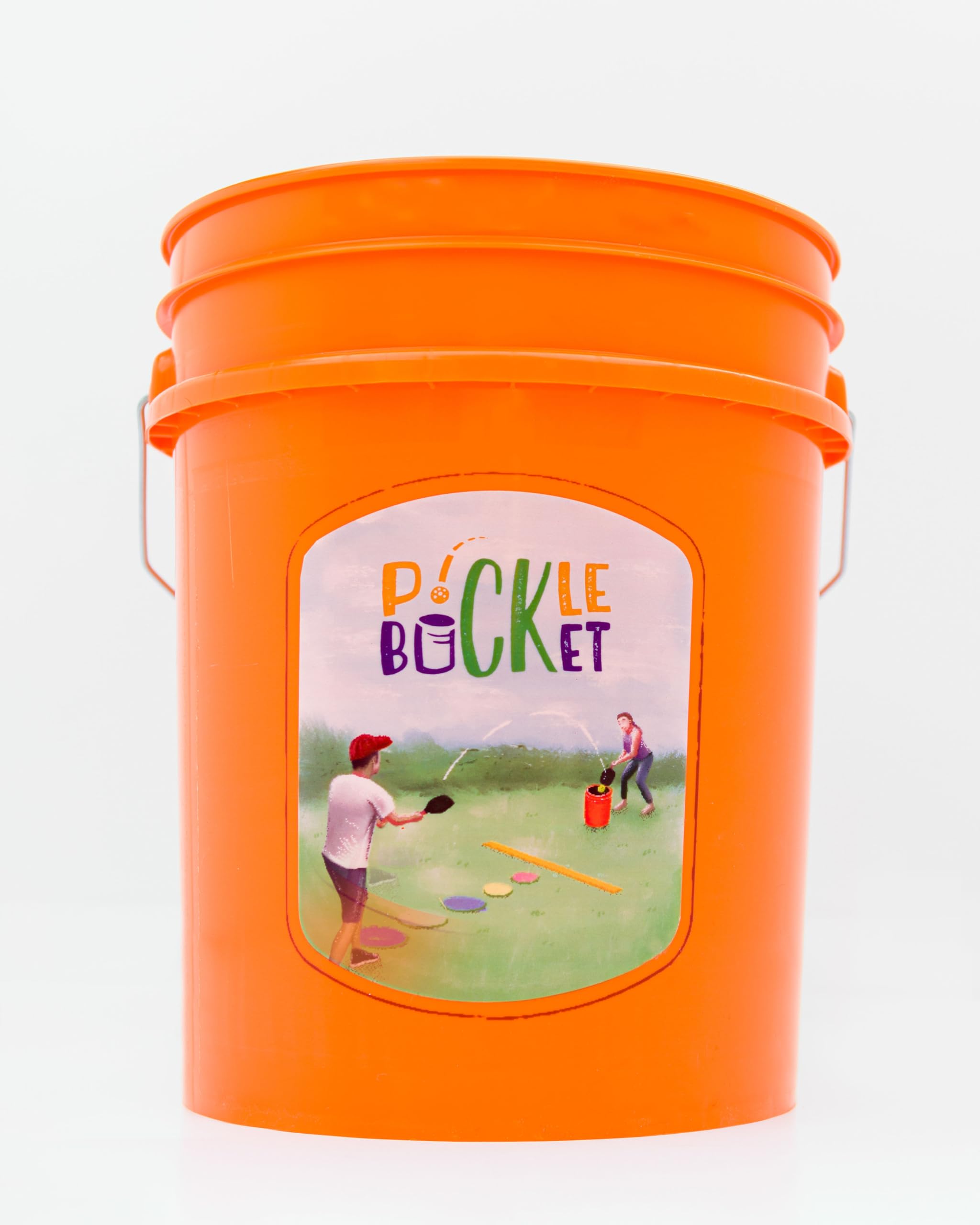 Pickle Bucket Backyard Game Set for Pickleball (4 Paddle Set)- Pickleball Outdoor Yard Game and Beach Game