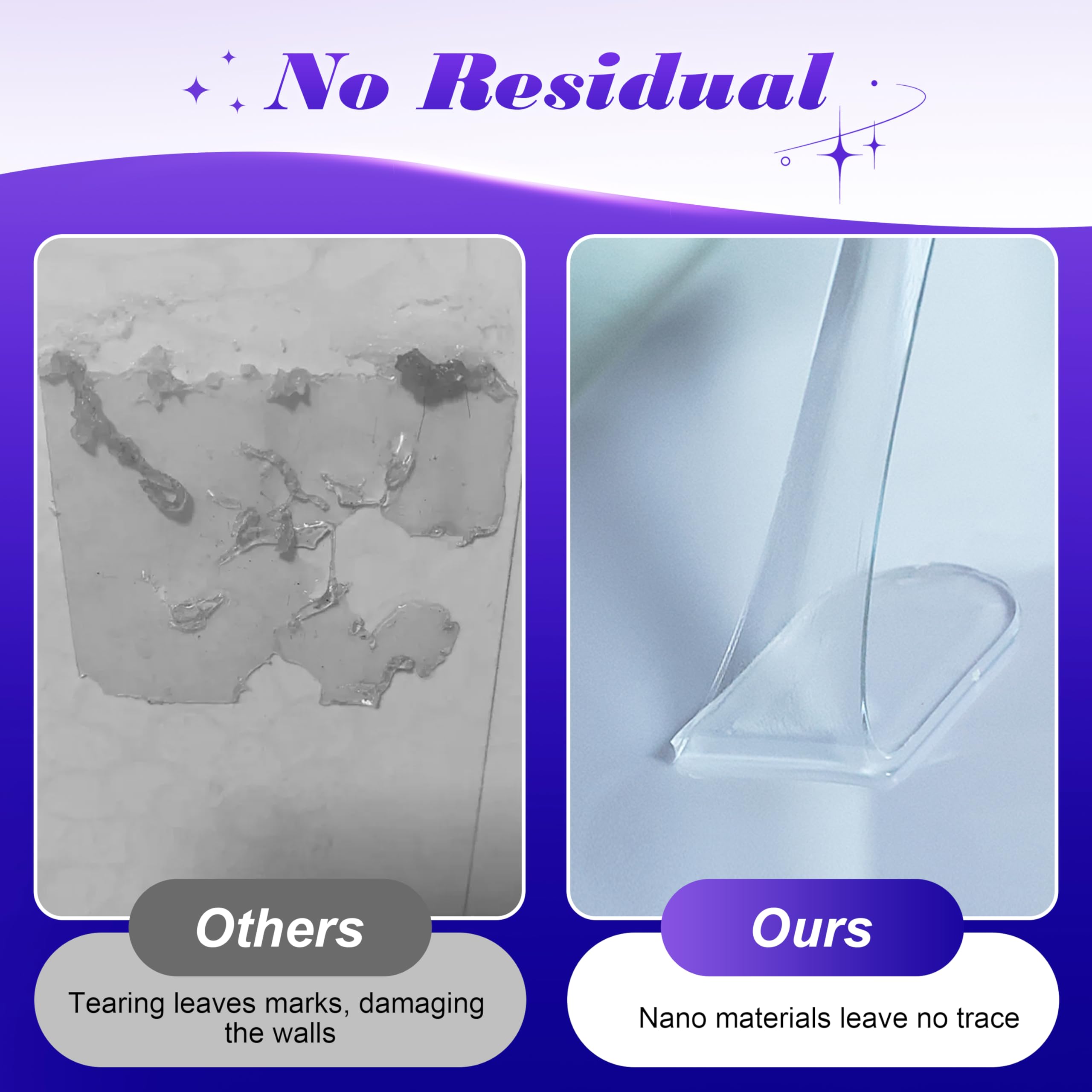 PHIXBEAR 252pcs Car Easy-Pull Sticky Putty Clear Double Sided Removable, No Residue Glue Adhesive Double Sided Tape for Car, Walls, Holiday Decor, Balloons, Posters, Crafts & Classroom Decor, 3 Sizes