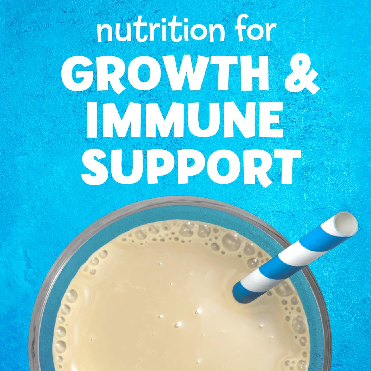 PediaSure Grow & Gain With Immune Support, Kids Protein Shake, Vanilla, 8-fl-oz Bottle, 6 Shakes