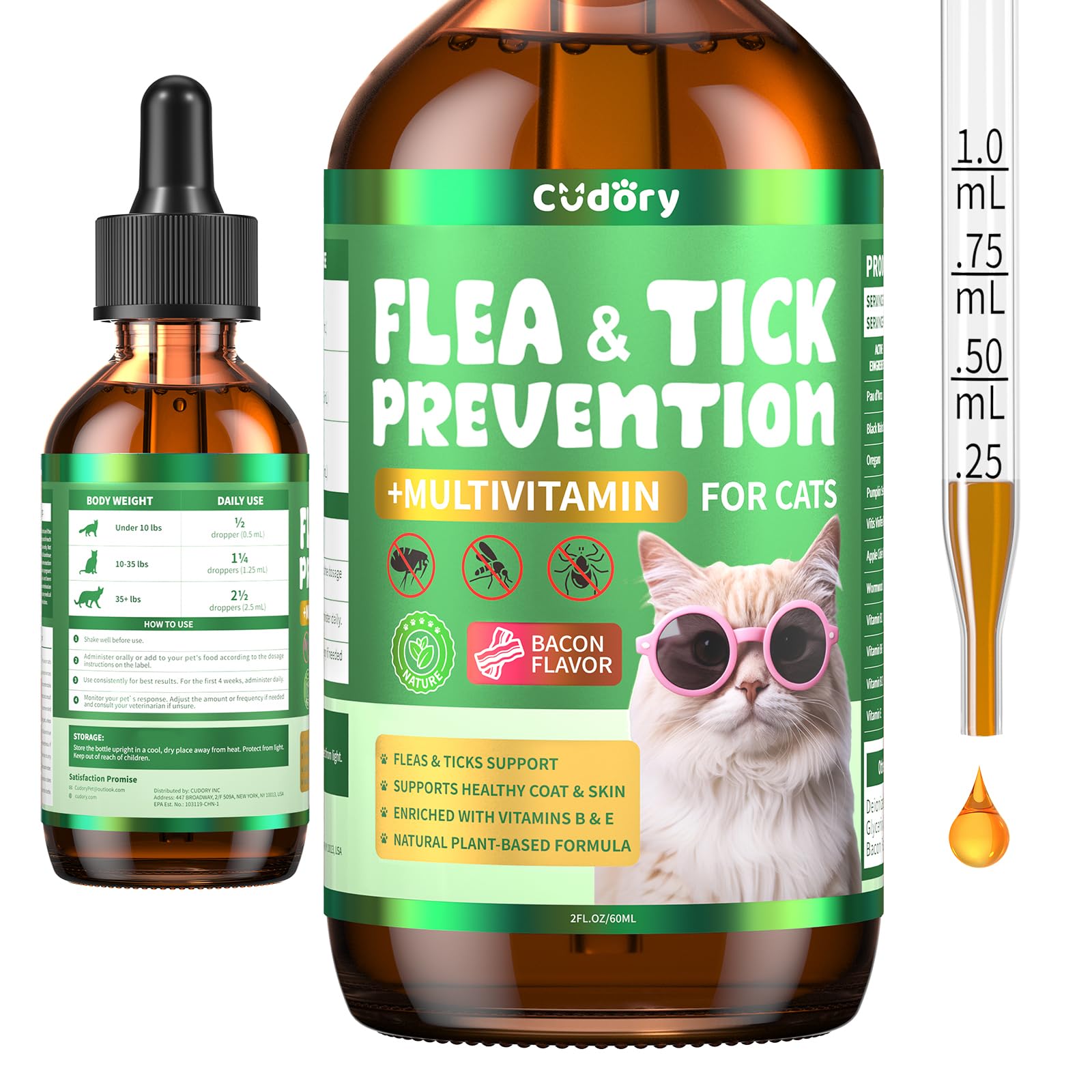 Flea and Tick Support Bundle for Dogs & Cats – Flea Chews + Oral Flea Drops for Dogs & Cats – Natural Flea Prevention for All Breeds & Ages – Duck Flavor