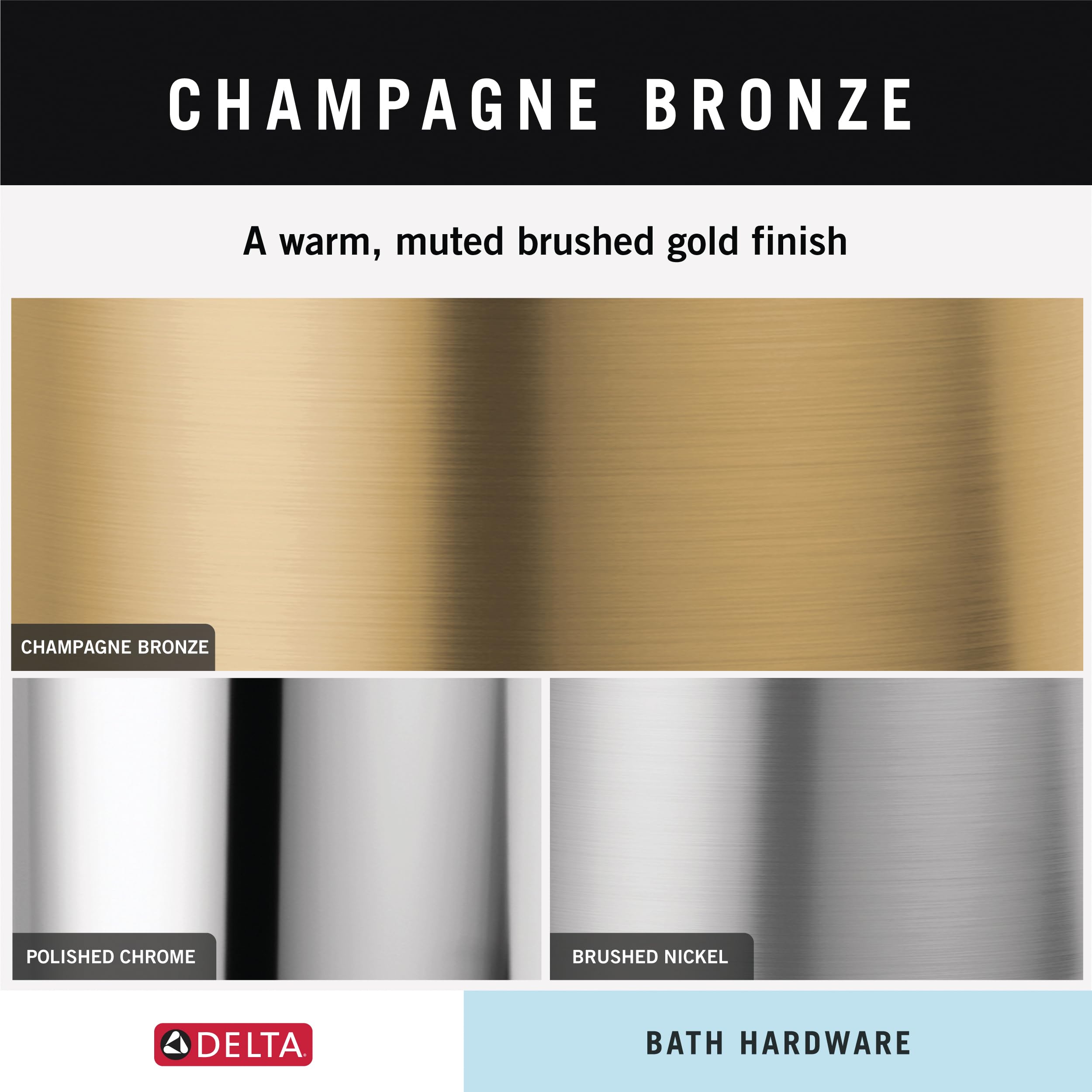 Delta 75935-CZ Trinsic Single Towel Hook in Champagne Bronze