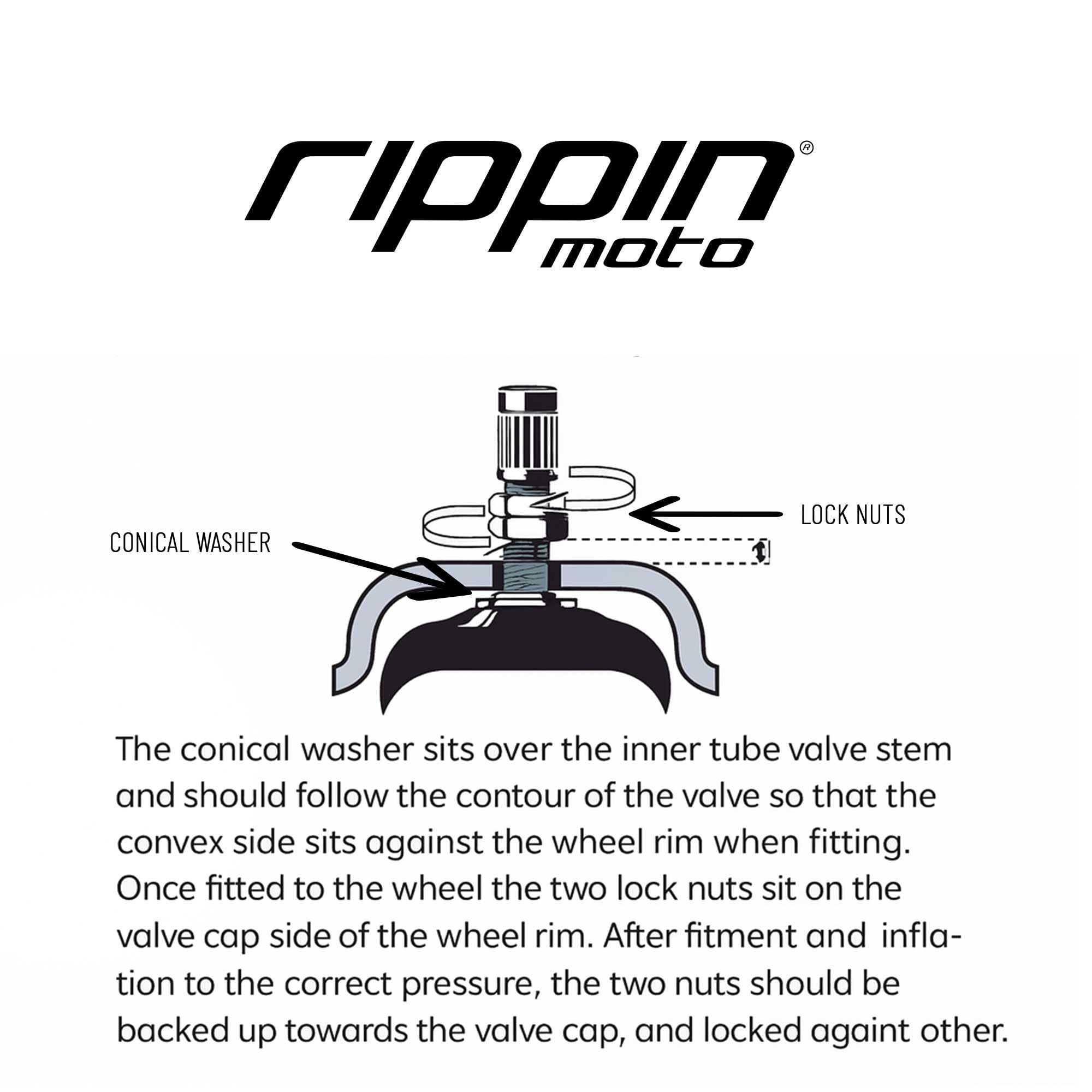 Rippin Moto 90/100-16 Performance Duty Natural Rubber Motorcycle Inner Tube – 2mm Thick, TR4 Valve Stem, Fits 3.25/3.50-16 Rear Dirt Bike & E-Moto Tires