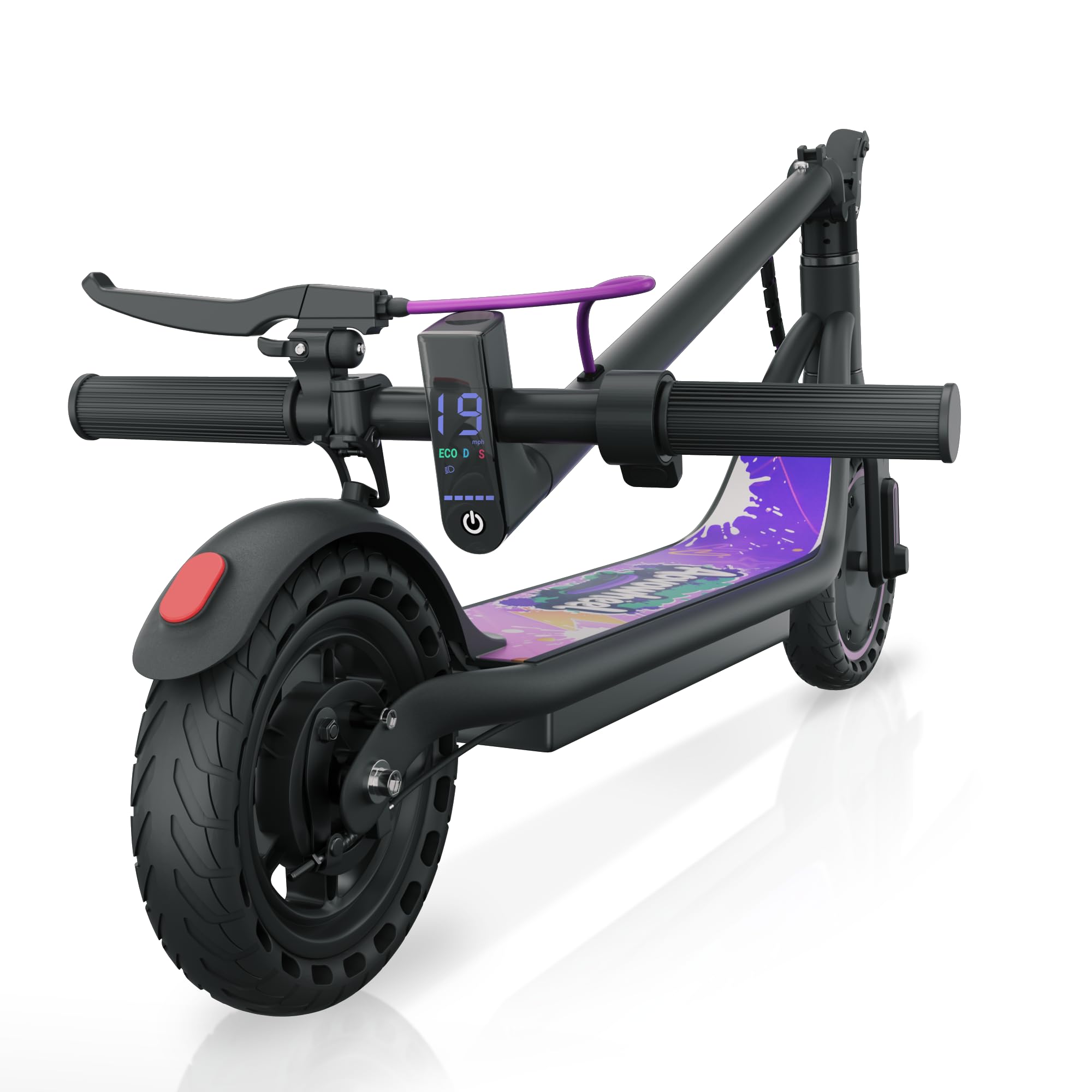 Aovowheel Electric Scooter for Adults, Folding E Scooter with 350W/500W Motor 16/24 Mph Top Speed, Max 19-23 Miles Long Range, 8.5''/10''/14''Tires Commuting Scooters with Dual Brakes System, APP