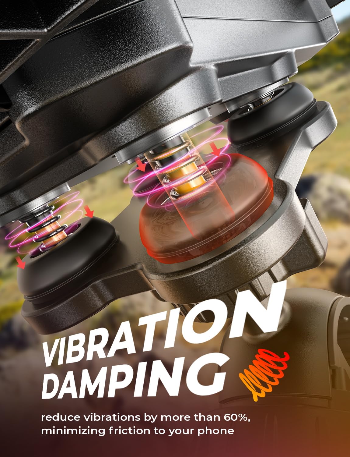 LISEN Bike Phone Holder, Dirt Mountain Bike Accessories for Men Kids Handlebar E Bike Phone Holder, Bicycle Phone Mount, Dirtbike Mini Bike Accessories for iPhone Android 4.7"-7" Smartphones