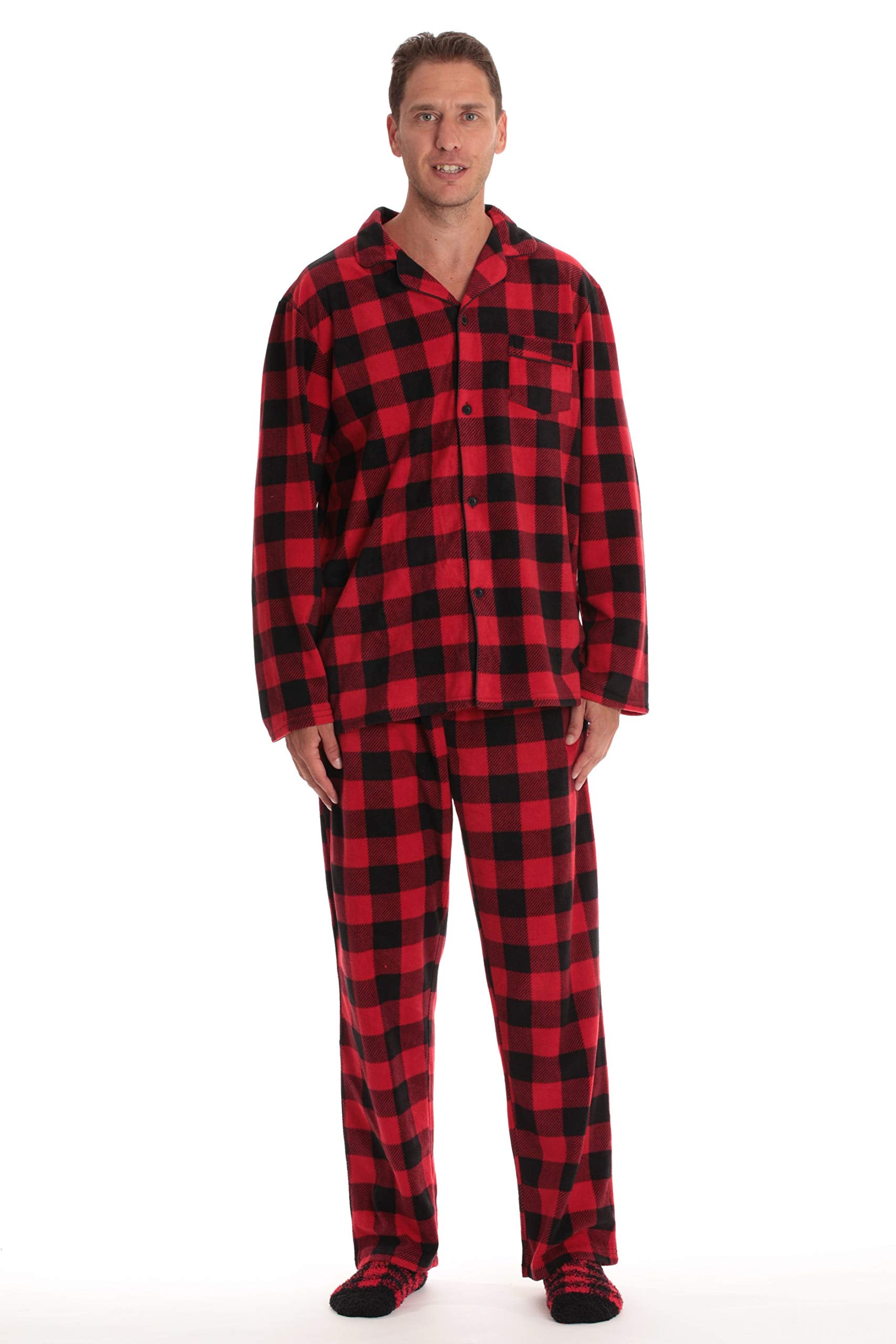 #followme Printed Fleece Family Pajamas - Mens 44926-10195-XXXL