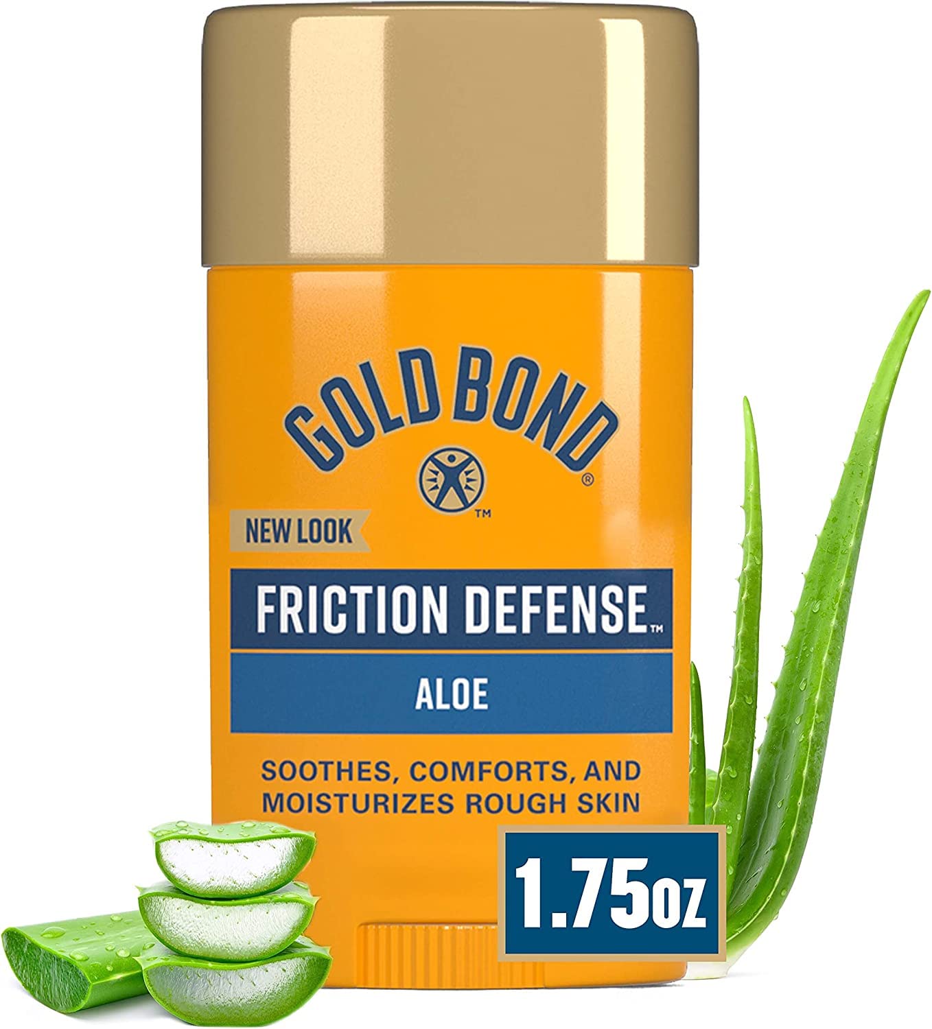 Gold Bond Friction Defense Stick Unscented 1.75 oz ( Pack of 2)