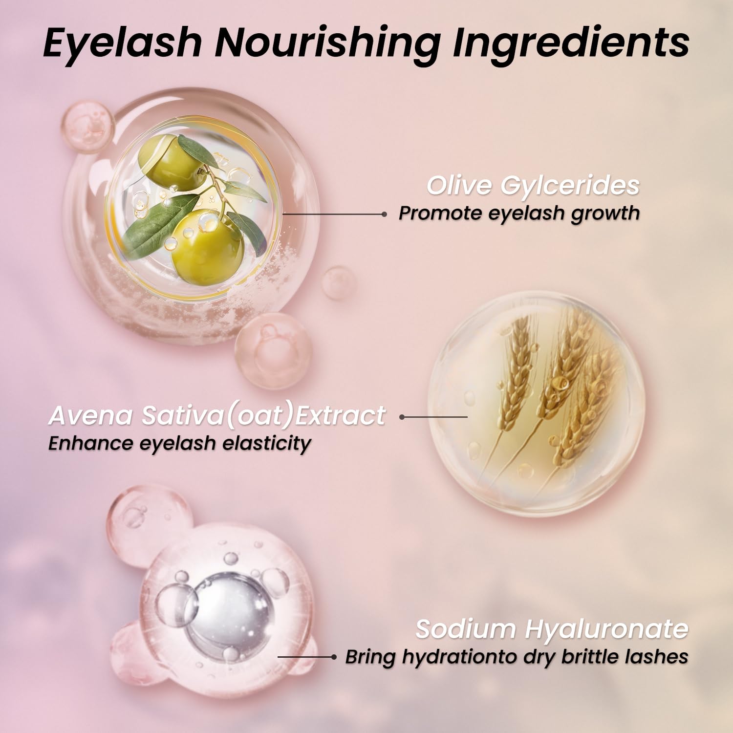 Eyelash Growth Serum with Advanced Formula Eyelash Enhancing Serum for Longer Thicker and Fuller Lashes Lash Serum for Eyelash Growth Gentle & Vegan Eyelash Conditioner 0.17 Fl Oz (5mL)