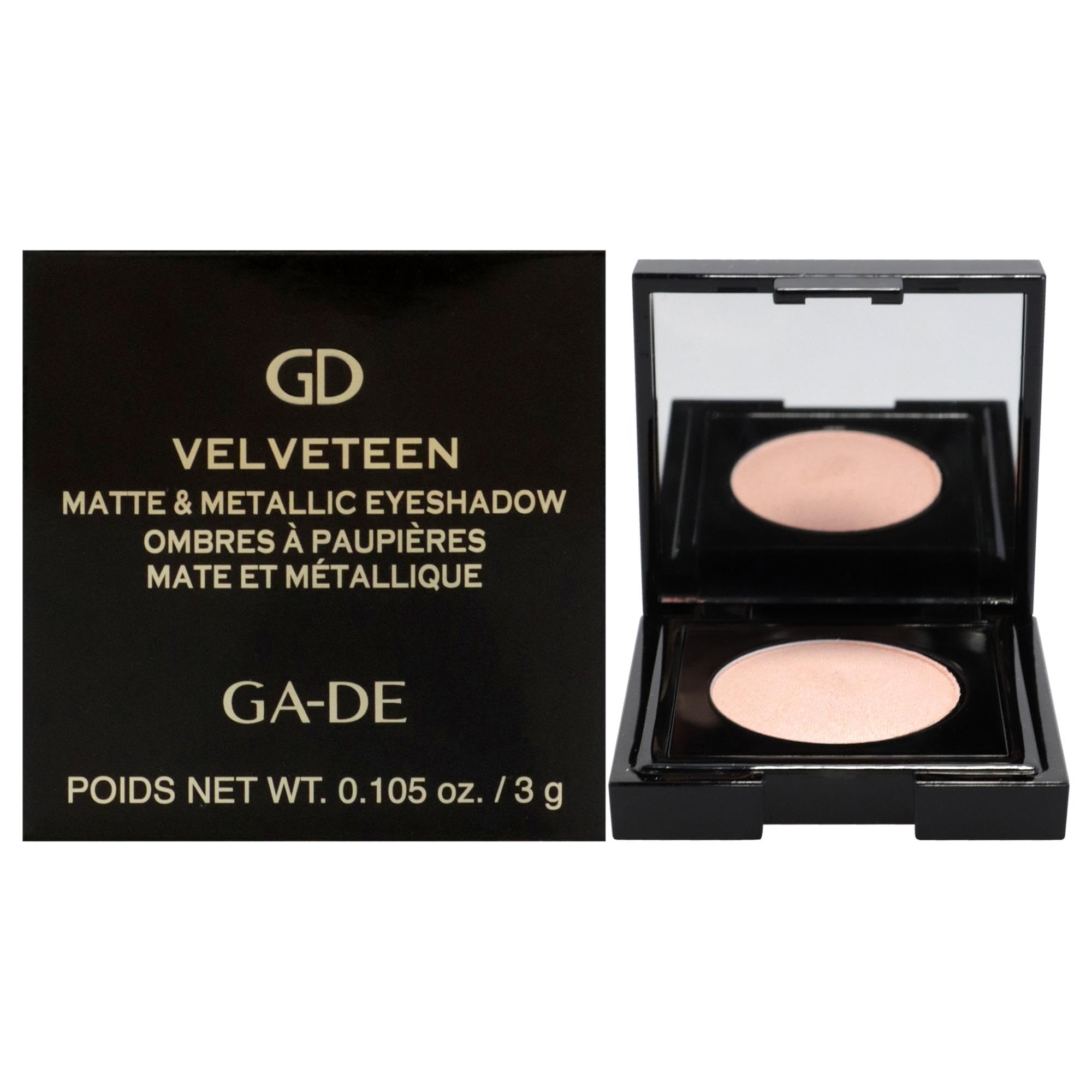 GA-DE Velveteen Matte Eyeshadow Mono, 228 - Eye Makeup, Pressed Powder EYESHADOW with Almond Oil - Intense or Subtle Shading - 0.105 oz