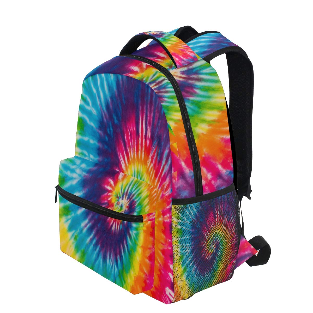 ALAZA Swirl Tie Dye Backpack Daypack School Bag Travel Shoulder Bag for Students Boys Girls