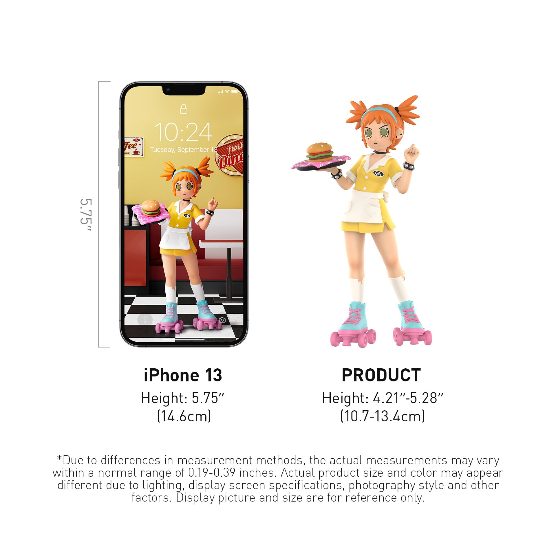 POP MART Peach Riot Rush Hour Series Figures Blind Box Figures, Random Design Action Figures Collectible Toys Home Decorations, Holiday Birthday Gifts for Girls and Boys, Single Box