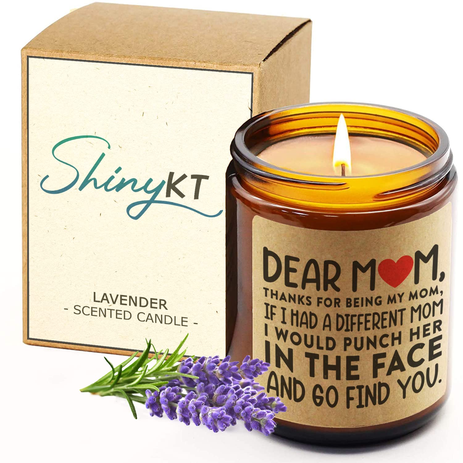 Gifts for Mom from Daughter,Son - Mom Birthday Gifts - Birthday Gifts for Mom - Mothers Day Gifts for Mom, Mom Gifts for Step Mom,Mother in Law,Elderly Mom - Soy Wax Candles (Soy Wax, Dear Mom)