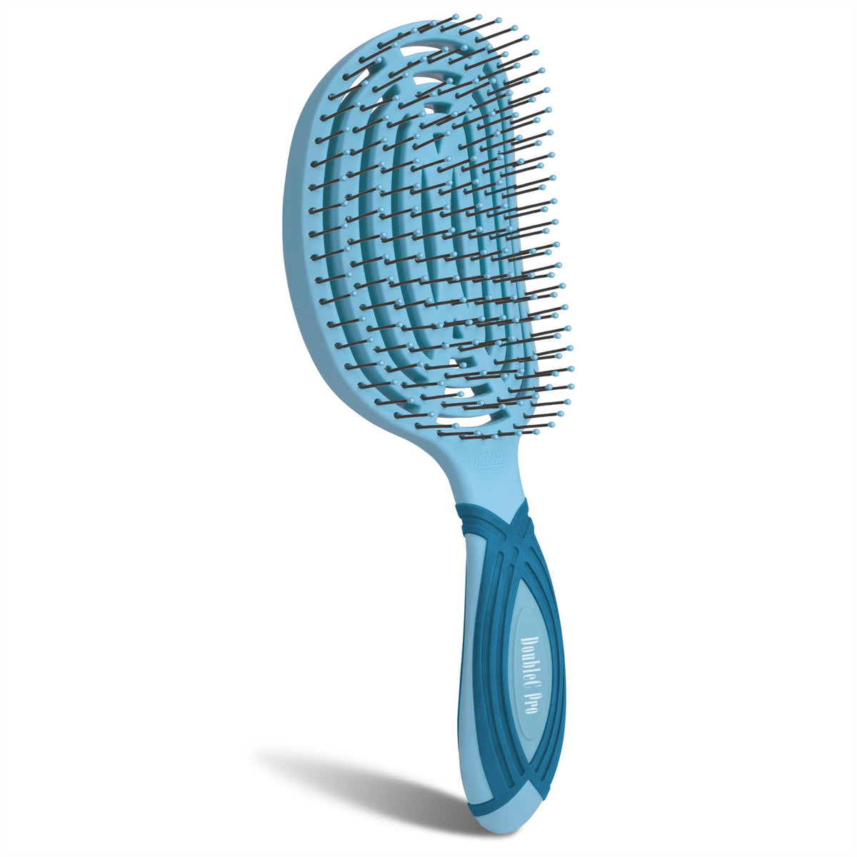 NuWay 4HAIR® DoubleC PRO® U.S. Patented Double Curved Detangling Brush is Hair Dryer Safe (Sea Foam)