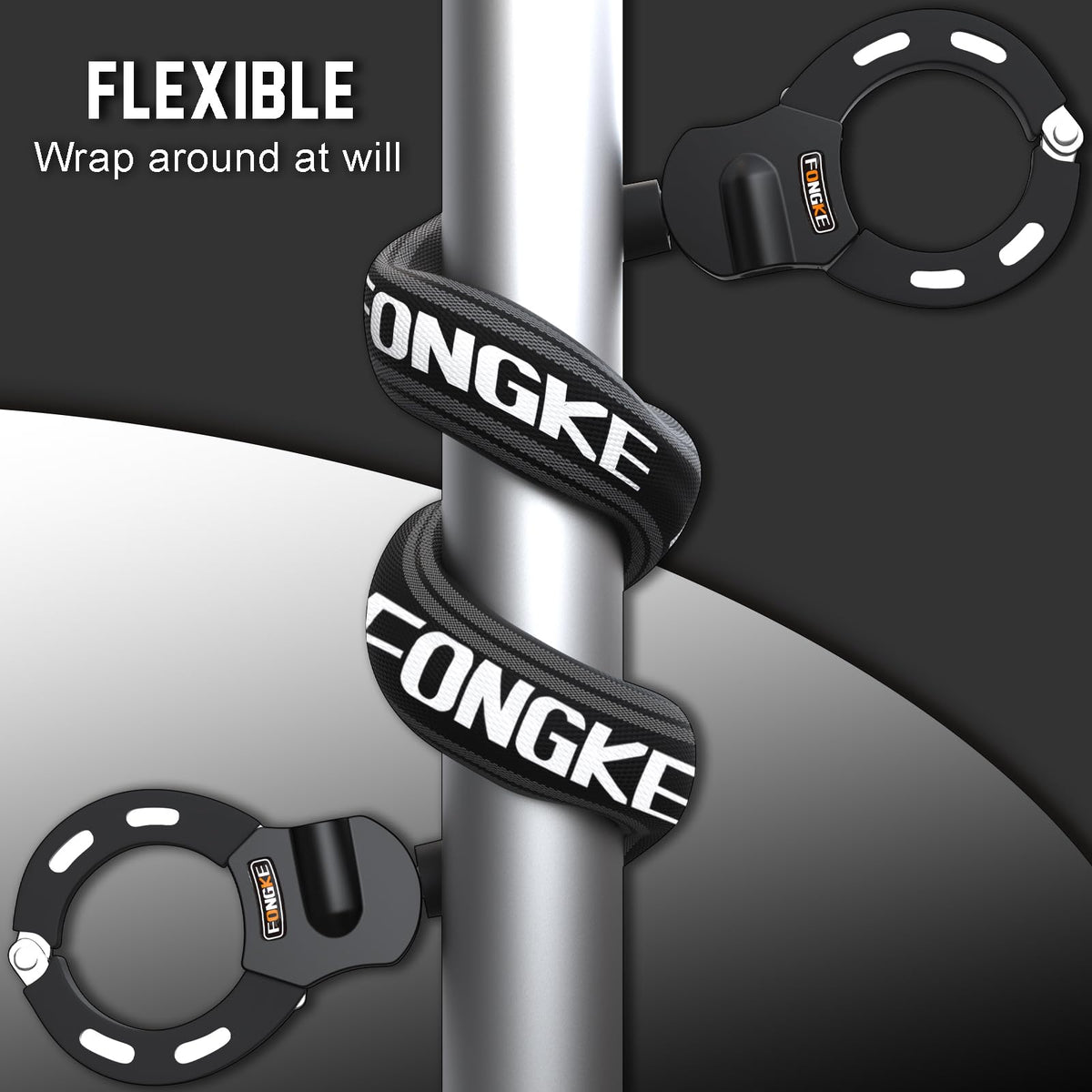 Electric Scooter Locks Anti Theft, Scooter Lock with Key, Bike Locks Heavy Duty, Security Chain for E Scooter Segway Ninebot, Xiaomi, NIU and Other Electric Scooters…