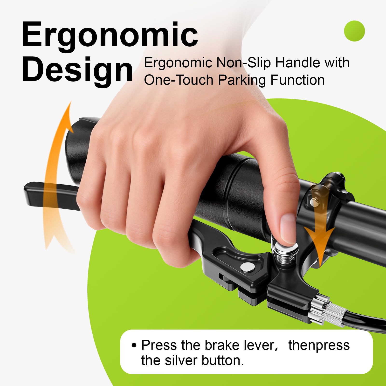 BlessReach Deluxe Medical Scooter Double Handbrake, All Terrain Steerable Knee Scooter Crutch Alternative, for Adults Injured Ankle & Foot Recovery in Blacks