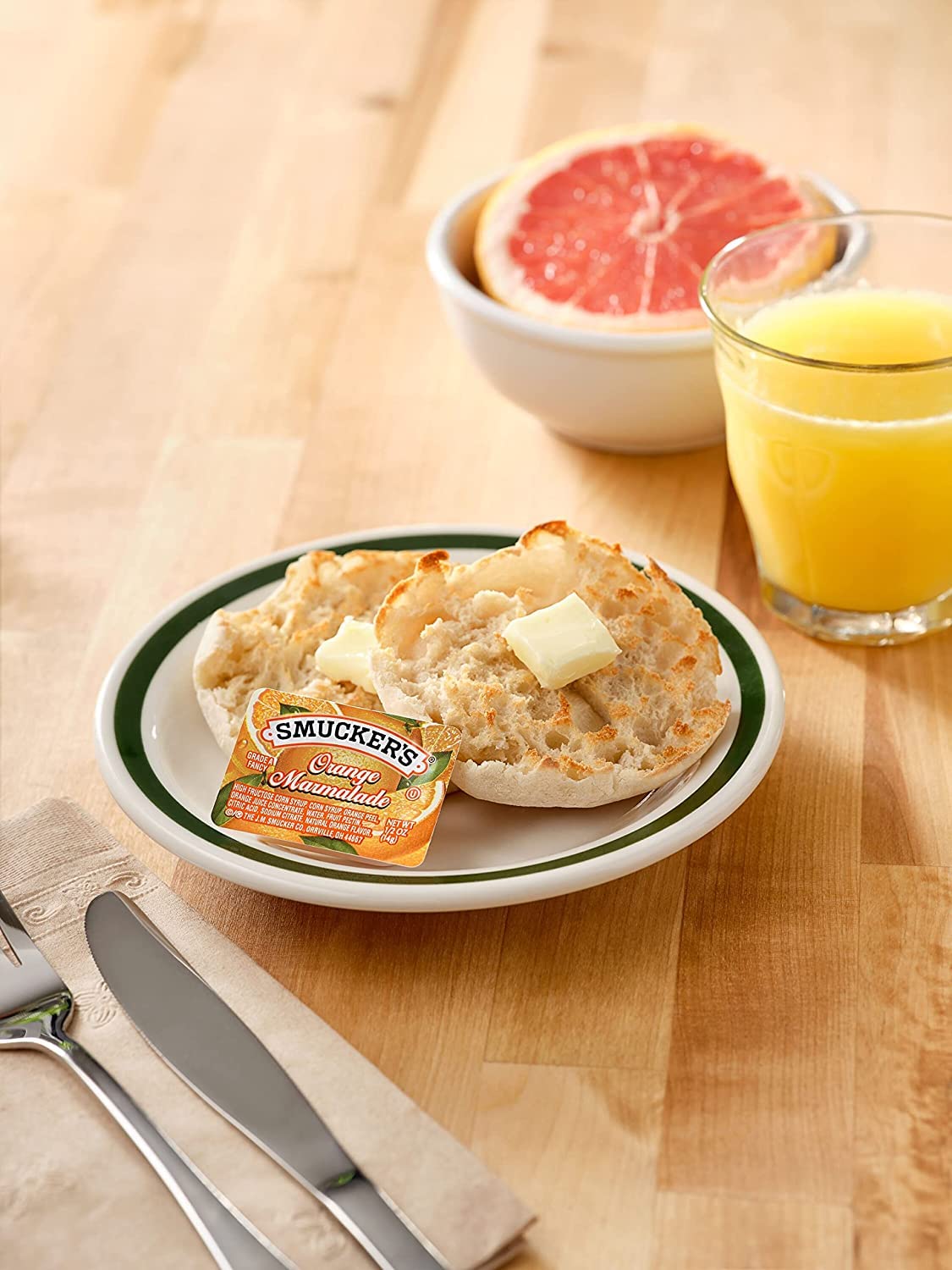 Smucker's Grape Jelly, Strawberry & Orange Marmalade, 200 Count