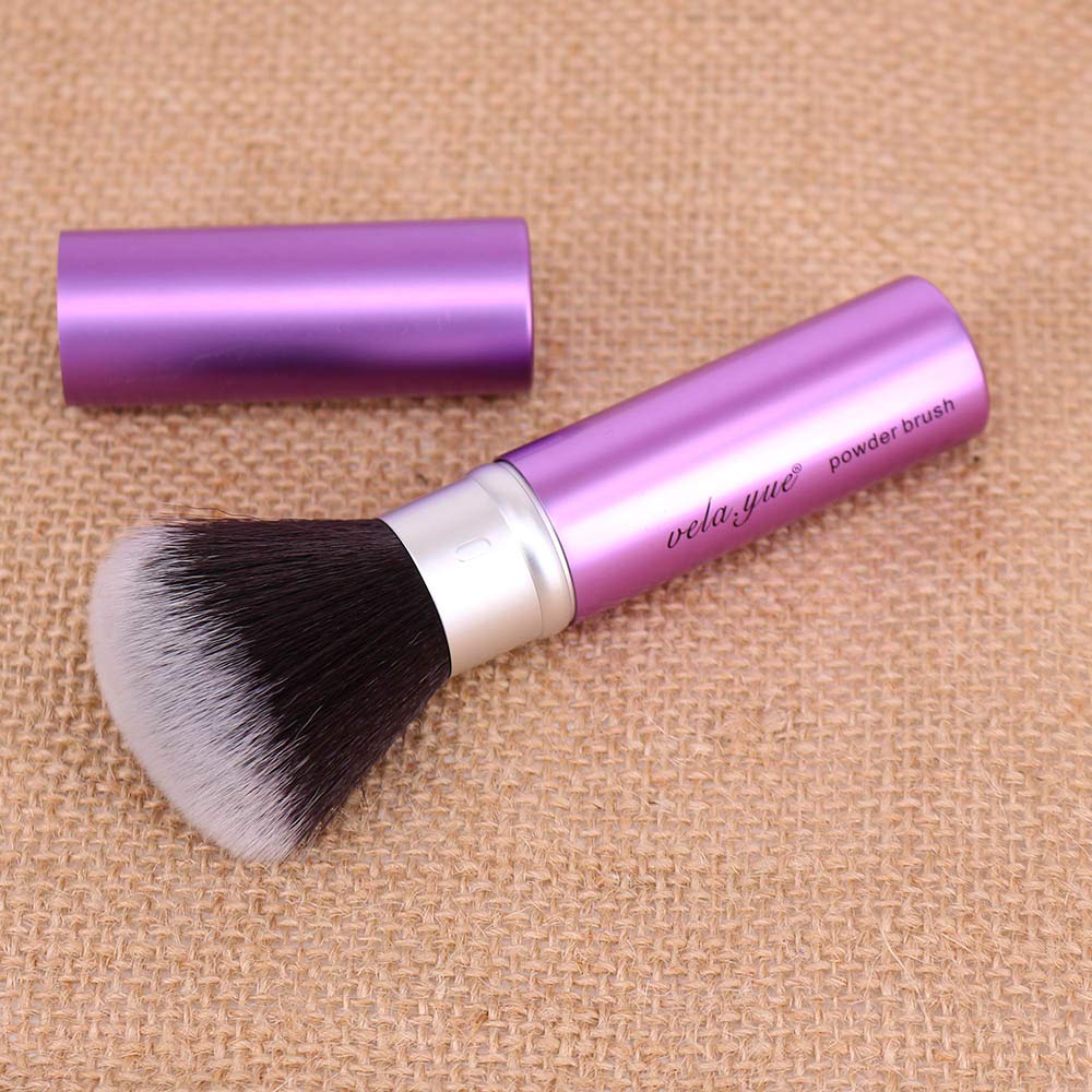 Vela.Yue Retractable Face Kabuki Brush Round Powder Makeup Brush