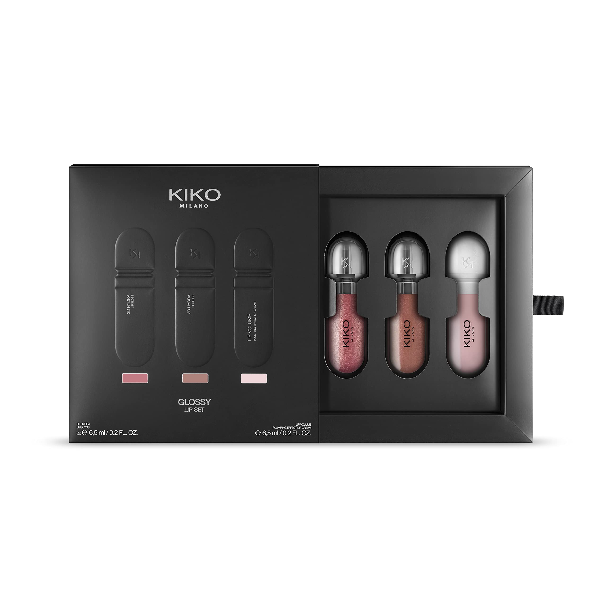 KIKO Milano Glossy Lip Set | 2 Lip Glosses And 1 Lip Cream