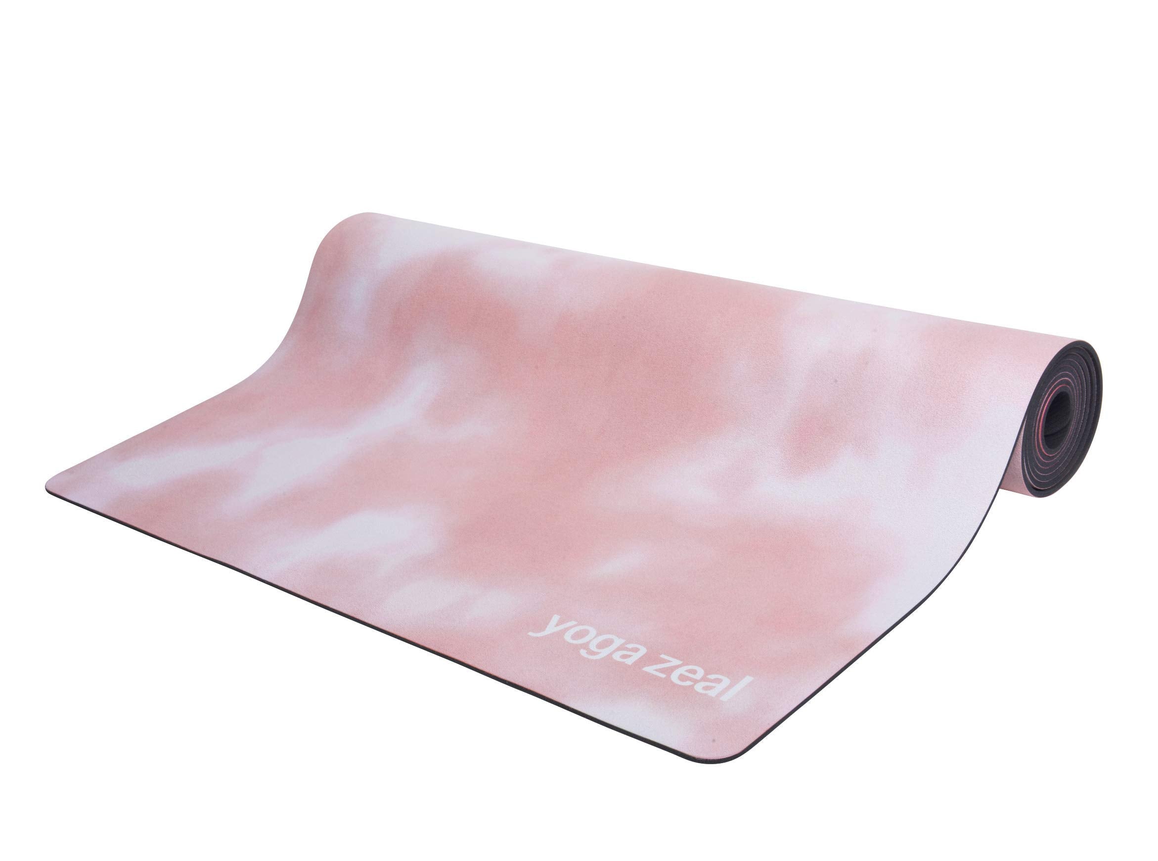 Pink Tie Dye Mat - Luxuriously Soft, Thick, Non-Slip, Hot Yoga Mat. Eco Printed. Designed to grip better with a sweaty yoga practice!