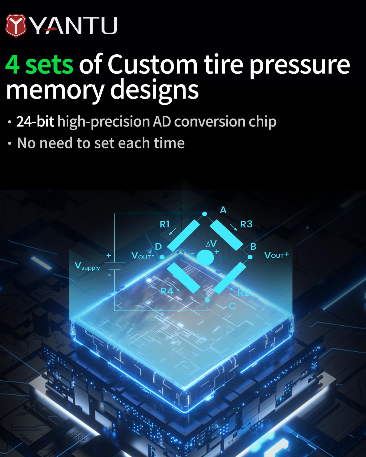 YANTU Dual Cylinder Tire Inflator Portable Air Compressor With 8.3-Inch Large Digital Screen,12V Cordless/battery powered Car Air Pump For Car Tires，Electric Auto Shut Off for Truck/Bike/Pickup/Moto