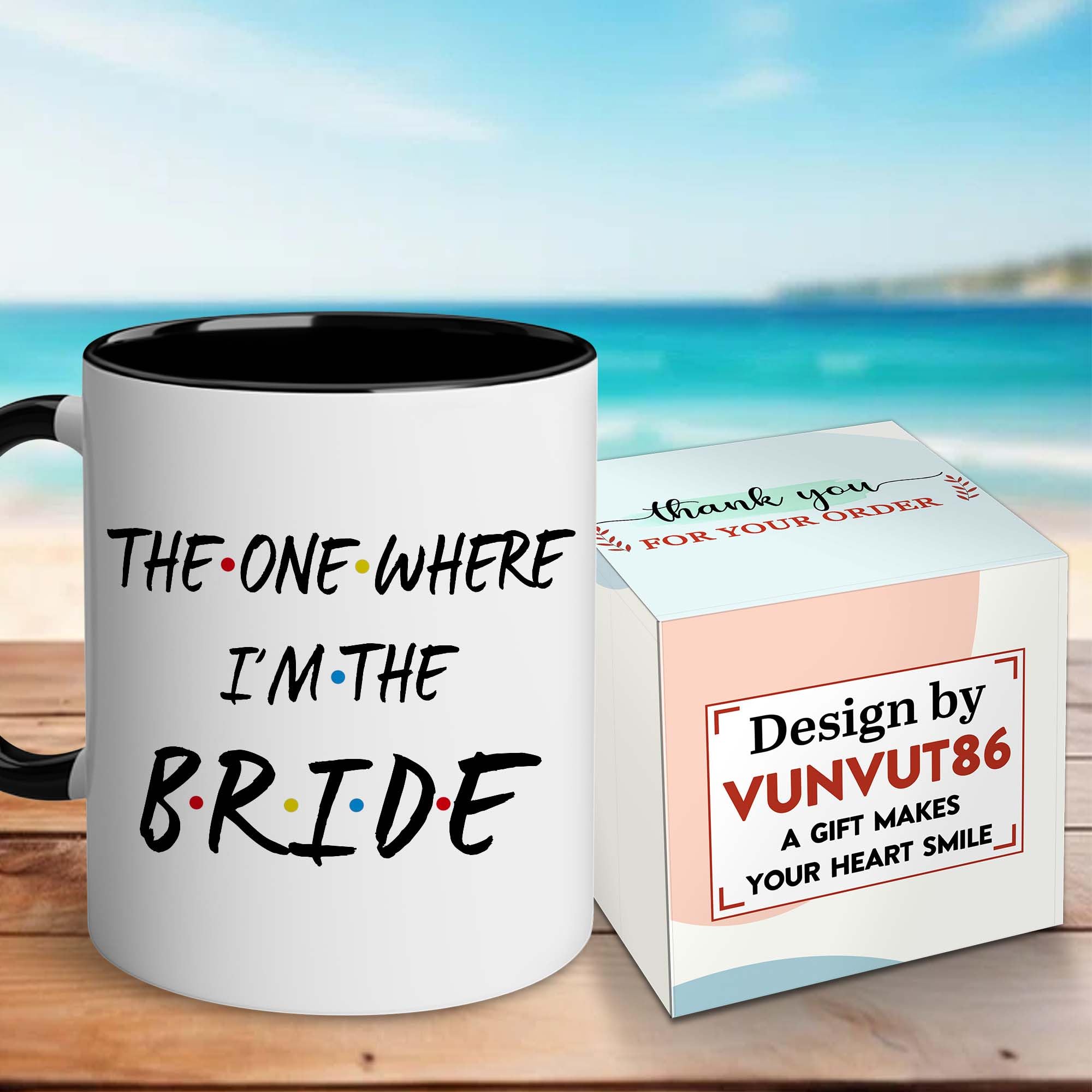 VUNVUT86 Christmas Gift For Wife - Bride To Be Gifts - Bride Mug - Bridal Shower Gift - Valentine, Mothers Day, Wedding, Engagement, Married Gifts For Mrs, Wifey, Mom, Her, Women 11OZ