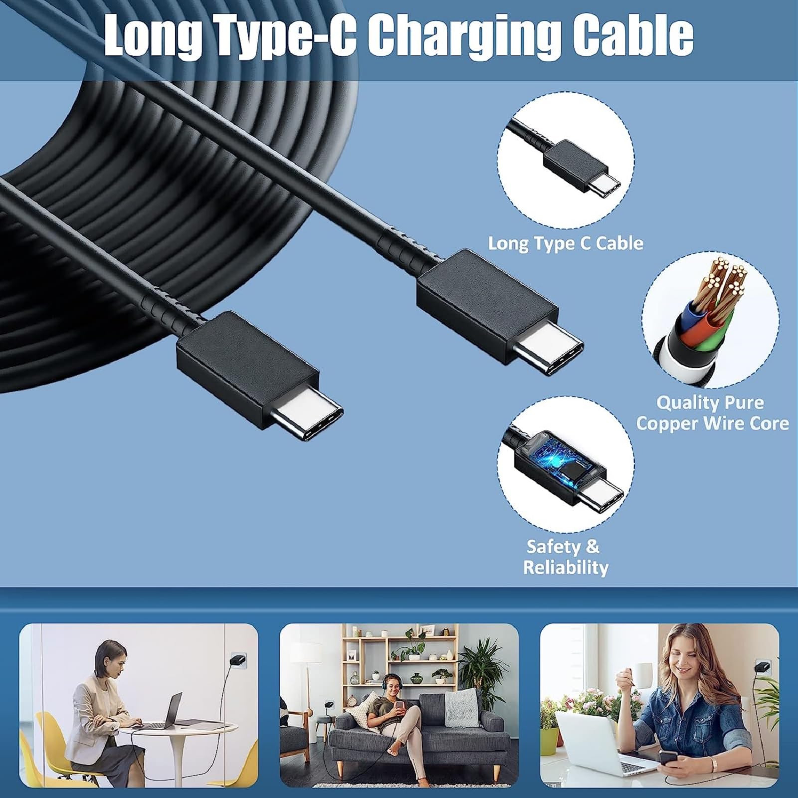 Samsung Fast Charger Super Fast Charging 2-Pack 25W USB C Charger Type C Charger Block & USB C to C Cable for Samsung Galaxy S23/S22/S21/S20/Ultra/FE/Plus/Note 20/10/Z Fold/Z Flip/Galaxy Tab,A54/A53