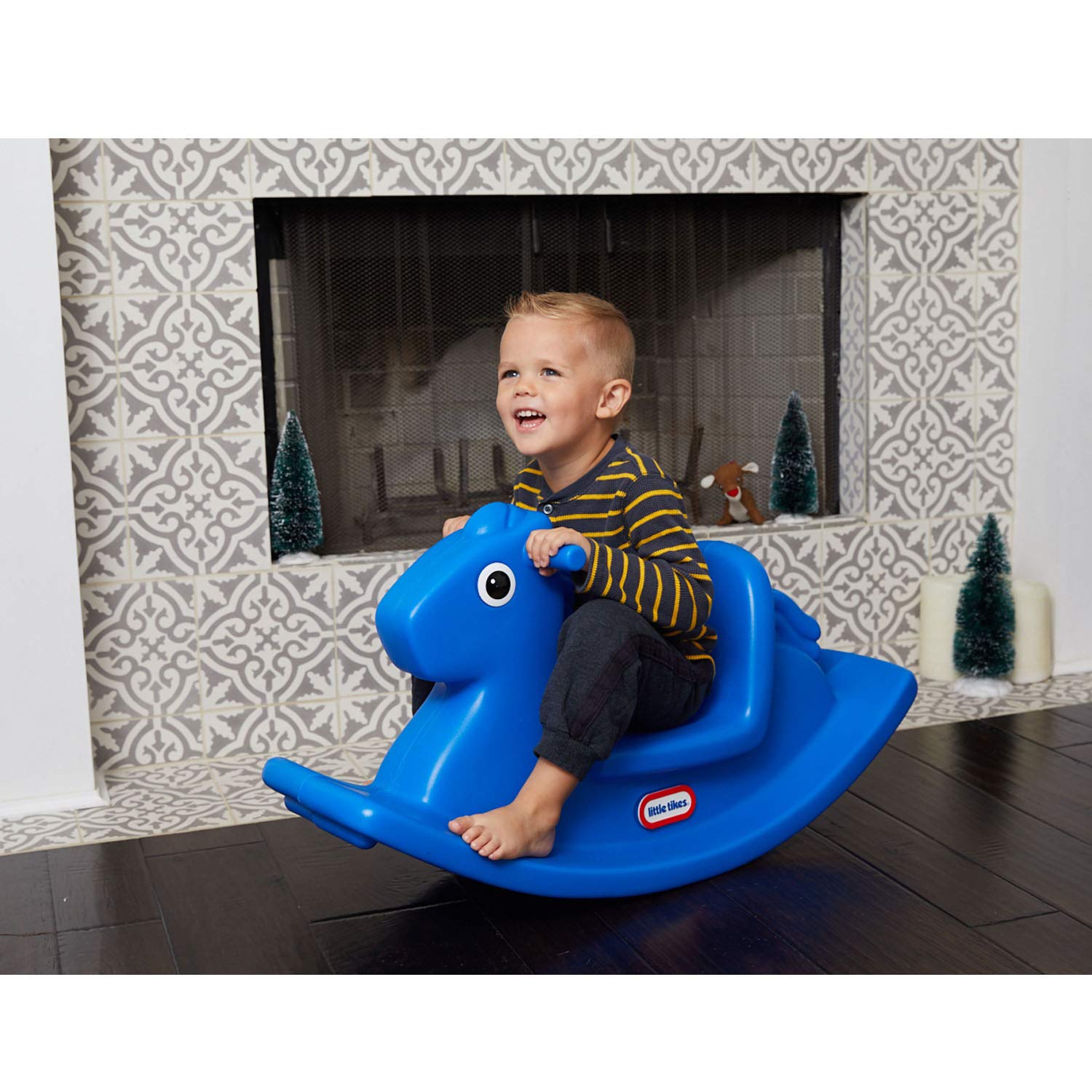 Little Tikes Rocking Horse Blue, 33.00 L x 10.00 W x 17.50 H Inches