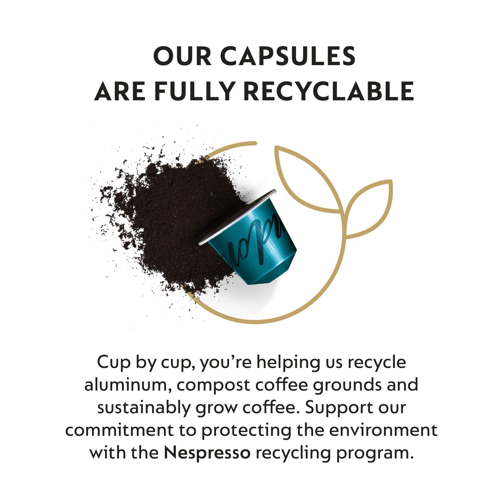 Nespresso Capsules Original Line Stocking Stuffers, Indonesia Master Origin ,Dark Roast Coffee, 50 Count Coffee Pods