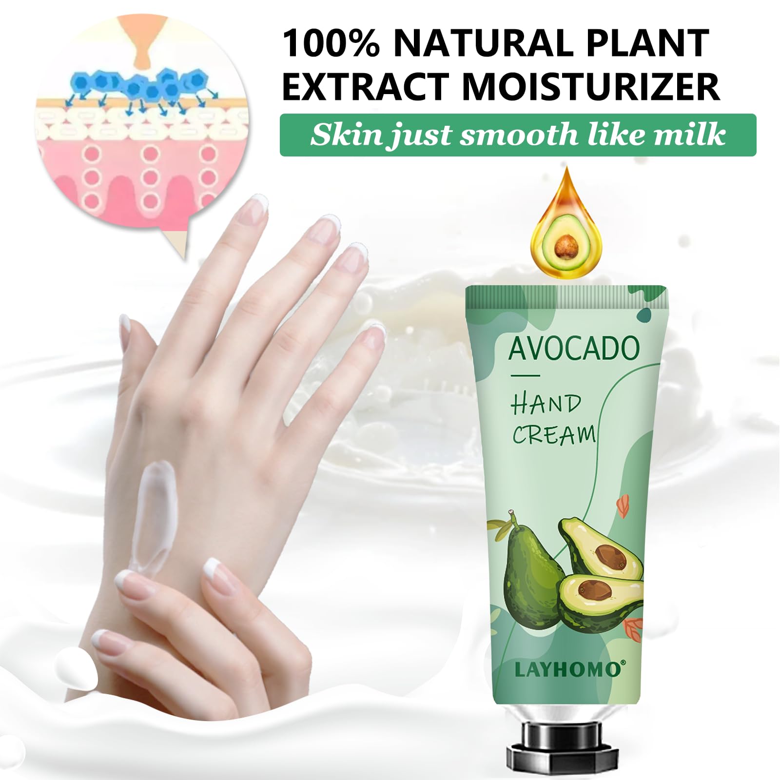10 Pack Hand Cream Skincare Gift Set, Womens Gifts for Christmas, Teen Stocking Stuffers Girls,Christmas Gifts,Natural Plant Fragrance Hand Lotion for Dry Cracked Hands With Vitamin E,Mini Lotion Bulk