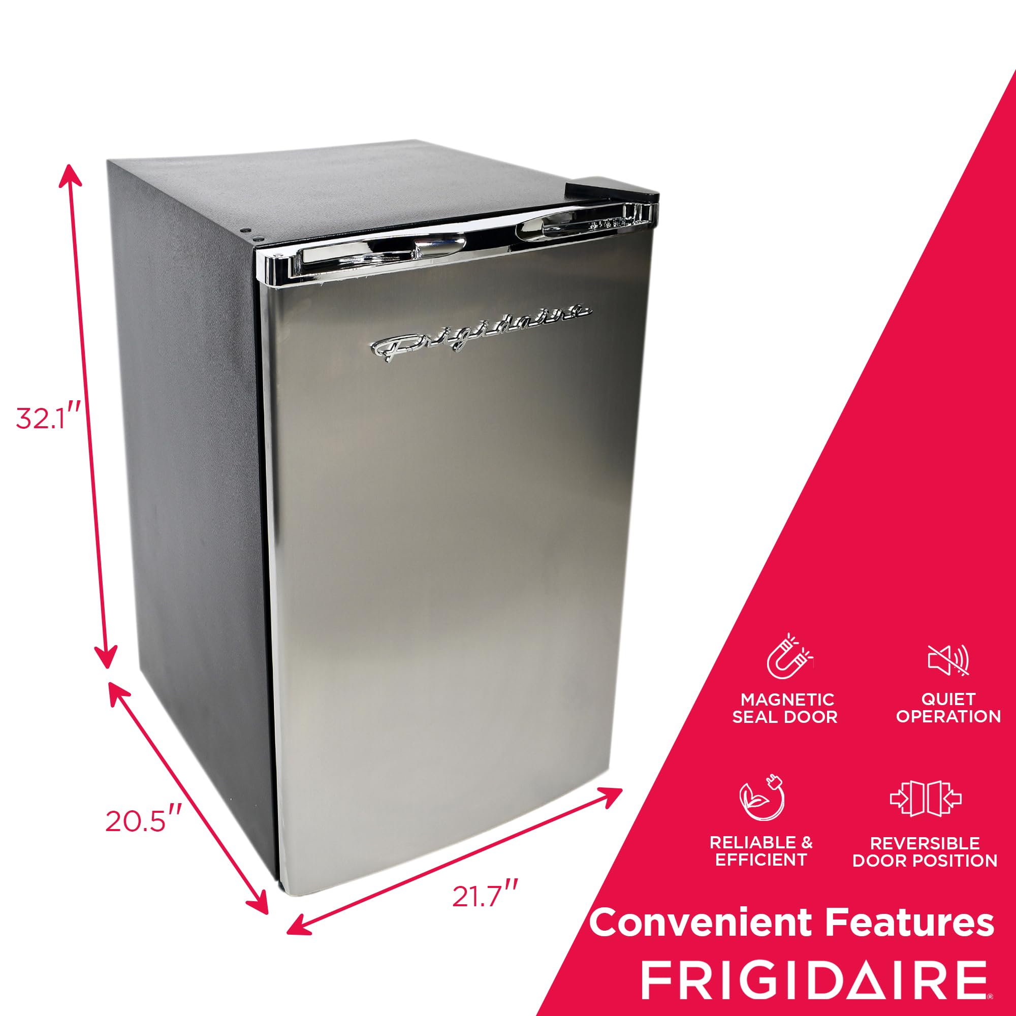 Frigidaire EFR492, 4.5 cu ft Refrigerator, Stainless Steel Door, Platinum Series