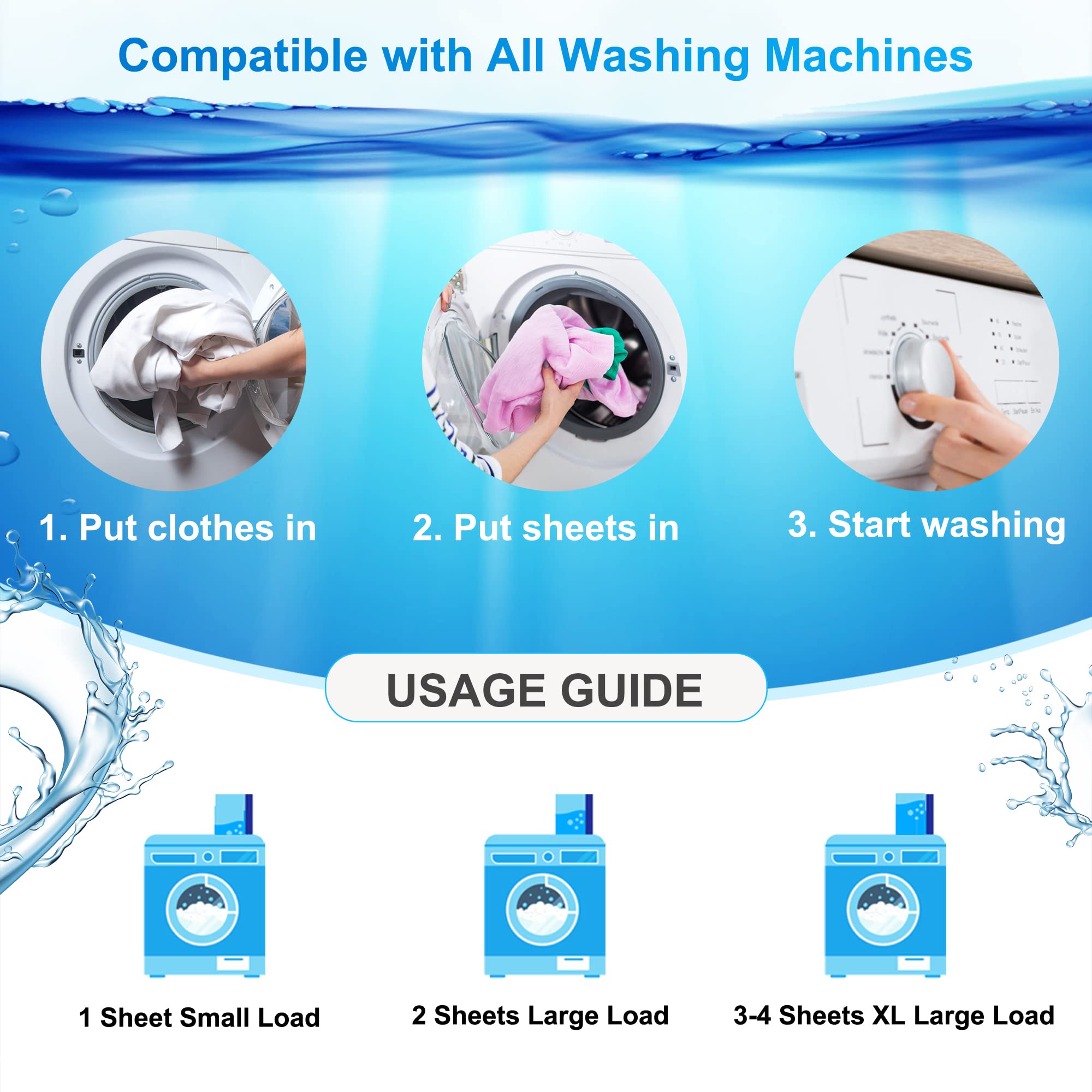 Laundry Detergent Sheets - 200 Sheets Fresh Linen Scent Washing Detergent Strips, Compact Lightweight Liquidless Eco-Friendly Hypoallergenic Portable Soap Sheets for Save Space and Travel 200 Loads