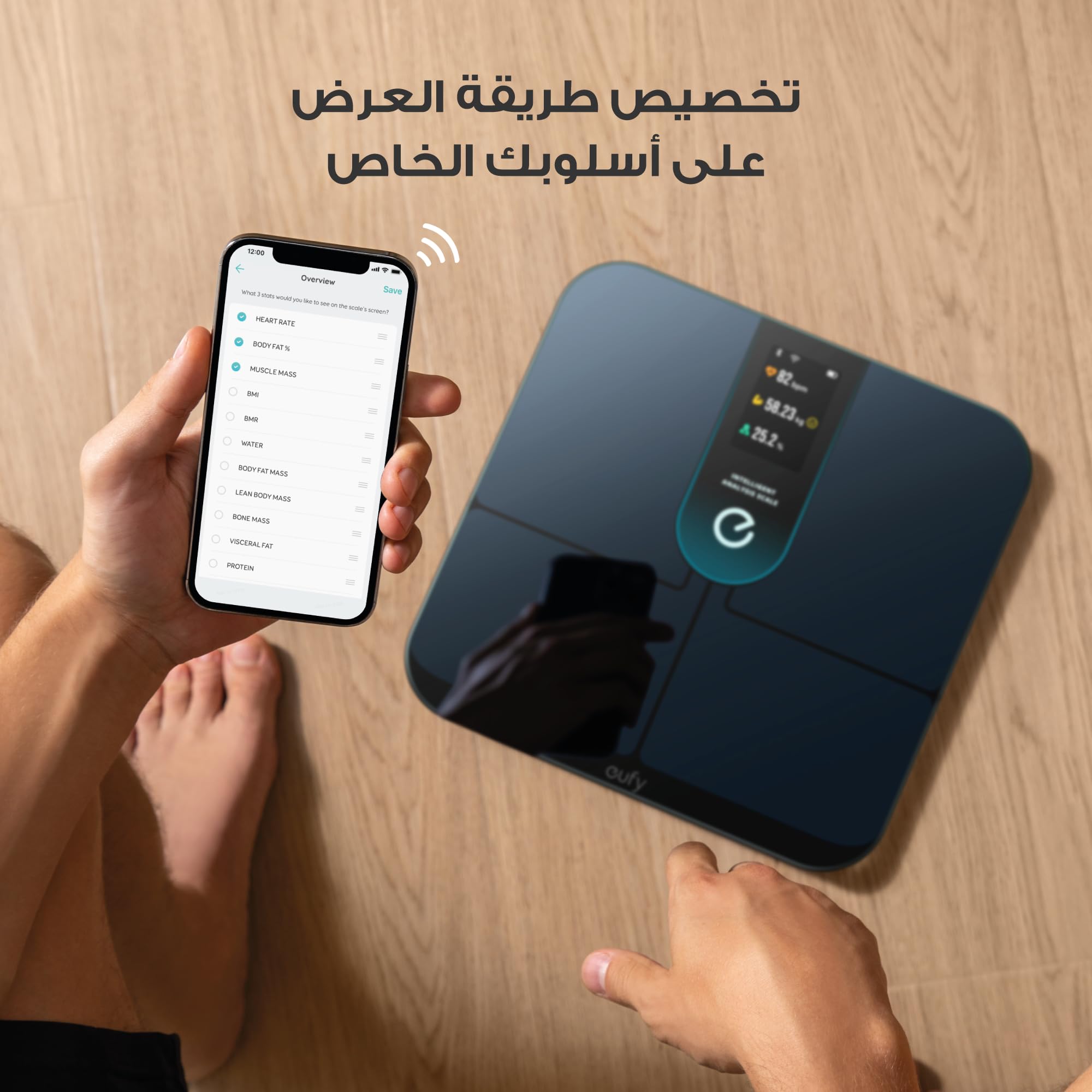 eufy by Anker Wi-Fi Fitness Tracking Smart Scale P3, FSA HSA Eligible,Intelligent Analysis, 3D Virtual Body Mode with Emojis, 16-Measurement Digital Bluetooth Weight Scale with Heart Rate, BMI