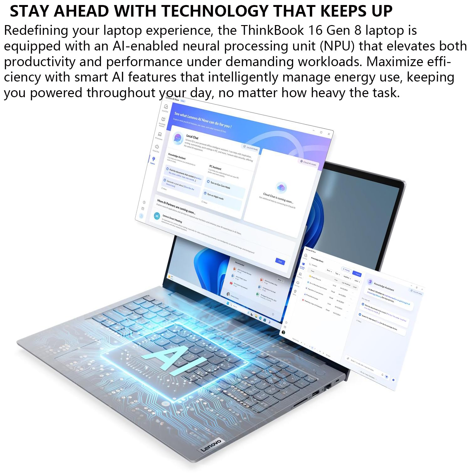 Lenovo ThinkBook 16 Gen 8 Business Laptop Computer, Intel 16-Core Ultra 7 255H (Beat i9-13900H), 16GB DDR5, 1TB PCIe SSD, 16" FHD+ Copilot AI PC, WiFi 6E, BT 5.3, Fingerprint Reader, Windows 11 Pro