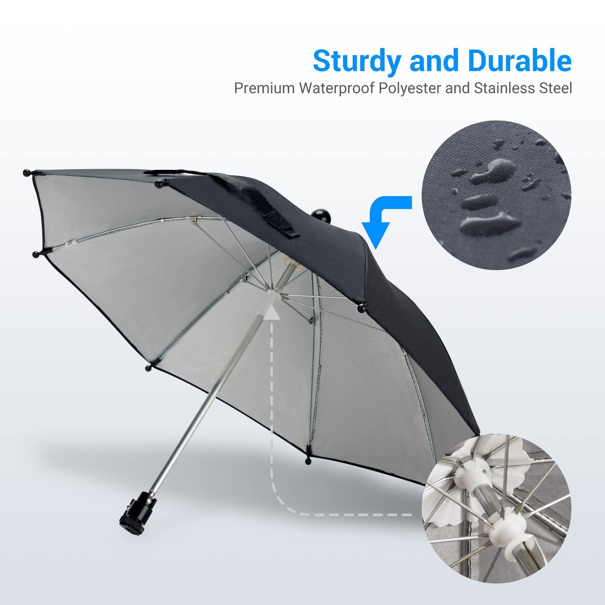 DSLR Mirrorless Camera Hot Shoe Umbrella Rain Cover Protector Sunshade for Canon EOS R100 R50 R8 R7 R10 R3 R6 Mark II R5 C Rp R Rebel T8i T7 90D A7RV A7 IV A7S III II Z8 Z9 Z30 Z5 Z6 Z7II