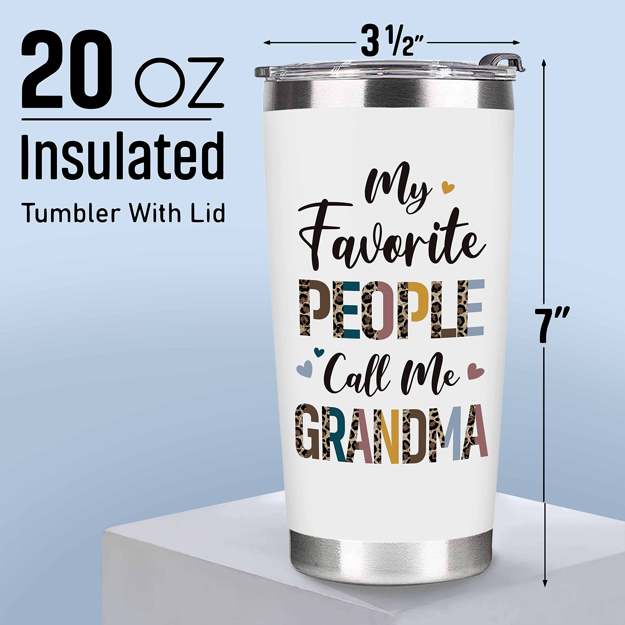 Christmas Gifts for Grandma from Grandkids - Best Grandma Gifts Ideas - Birthday Gifts for Grandma, Grandma Birthday Gifts, Gifts for Grandma Birthday, Gifts Ideas for Grandma - Grandma Tumbler 20Oz