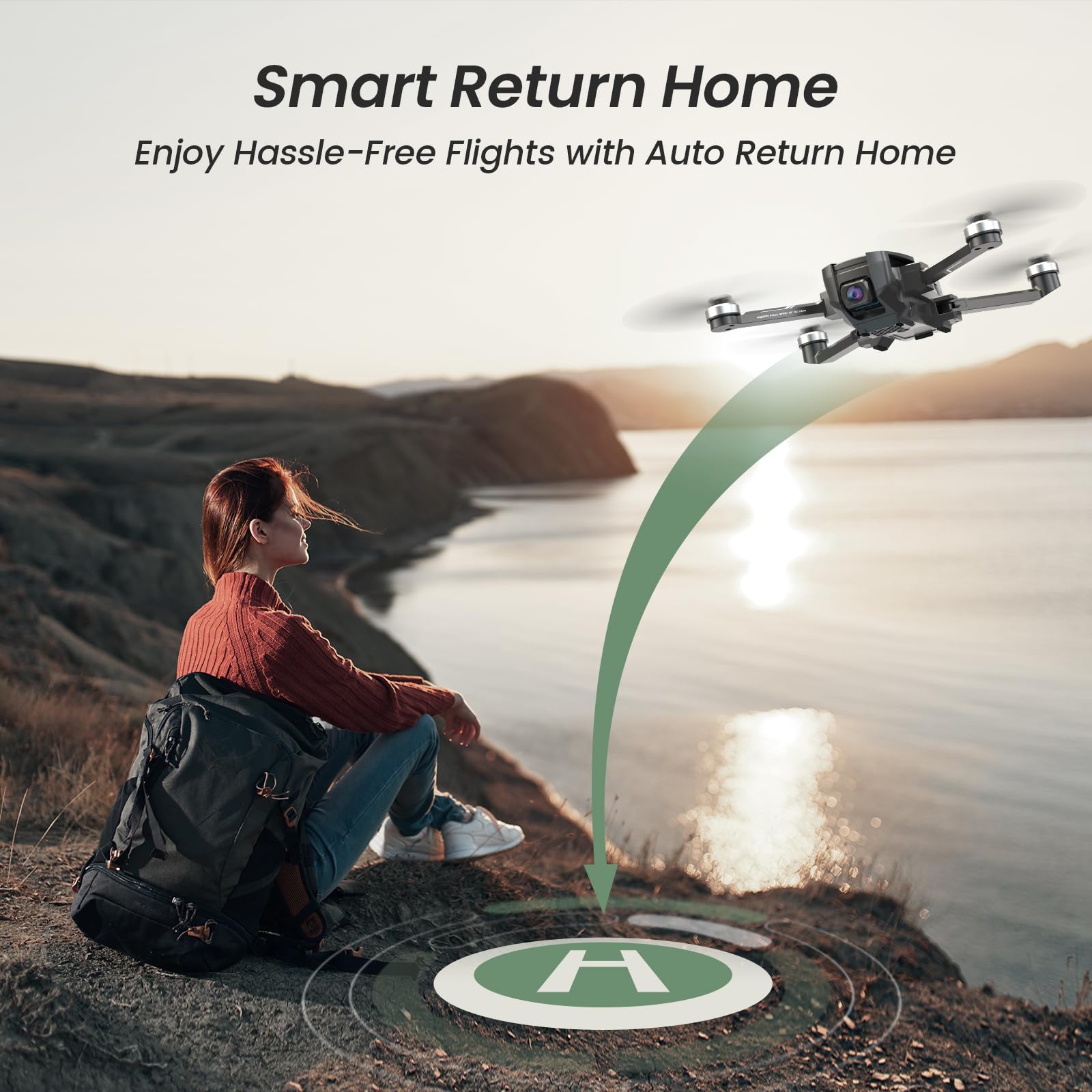 Holy Stone HS720E Drones with Camera for Adults 4K,Integrated Remote ID, 2 Batteries 46 Min Flight Time, 5GHz FPV Transmission, 130° FOV EIS Camera,Drone with 4K/30FPS Video,Brushless Motor, Auto Return, Follow Me, GPS Drone for Beginner