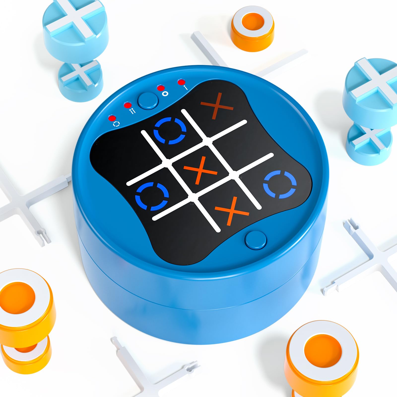 Huge Wave Tic Tac Toe Bolt Game, Electronic 3-in-1 Handheld Games Console for Kids Memory Growth, Portable Travel Games, Board Games for Kids and Adults, Christmas Birthday Gifts for Ages 3+