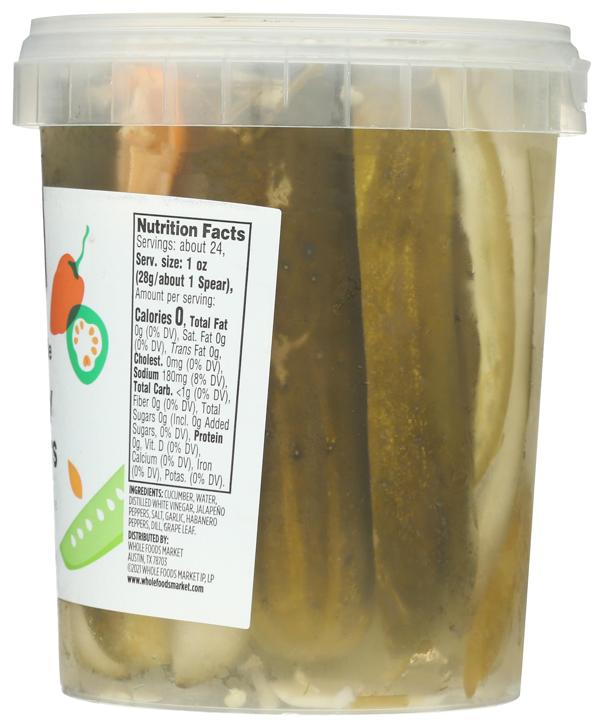 365 By Whole Foods Market, Pickle Dill Spicy Spears, 32 Ounce