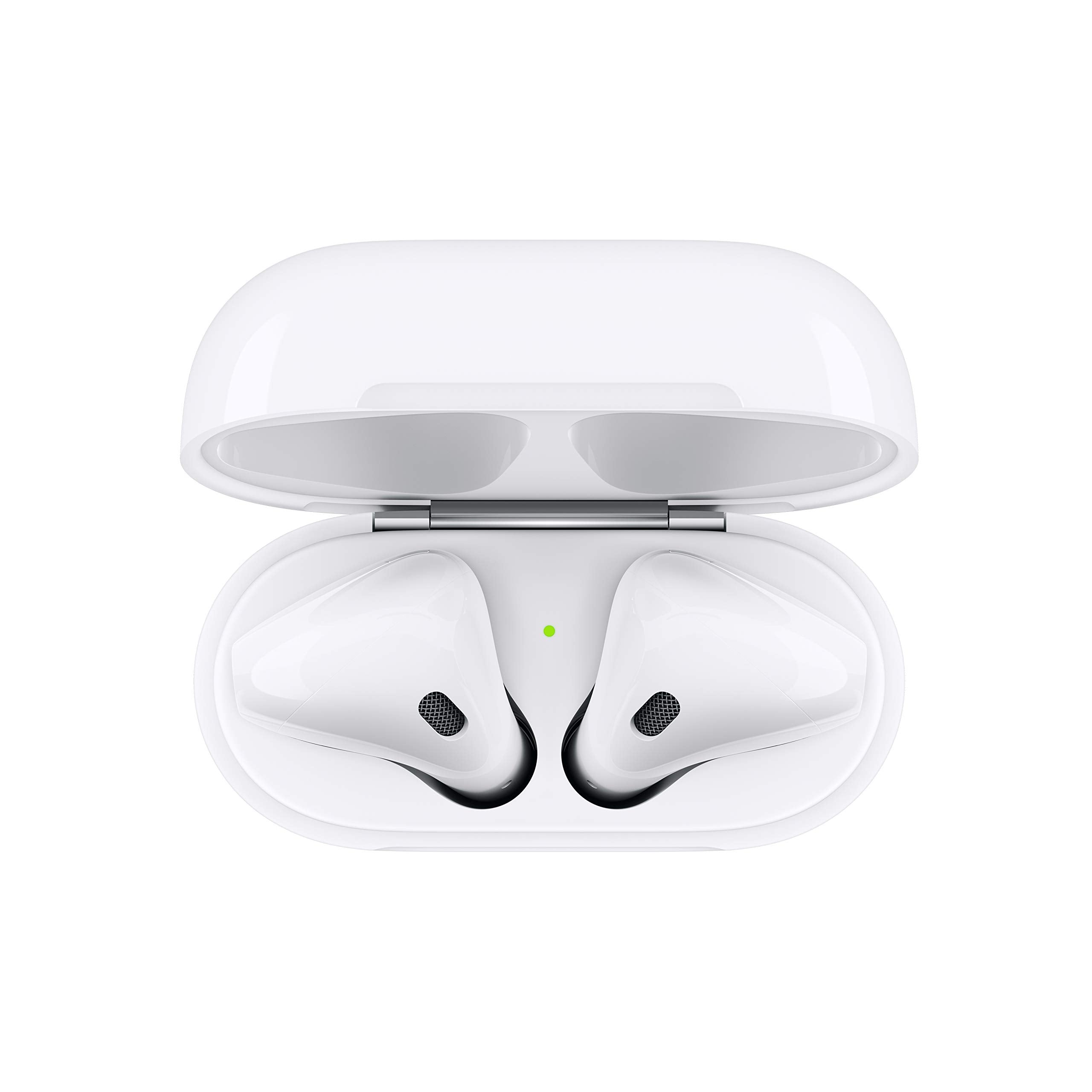 Apple AirPods (2nd Generation) Wireless Ear Buds, Bluetooth Headphones with Lightning Charging Case Included, Over 24 Hours of Battery Life, Effortless Setup for iPhone