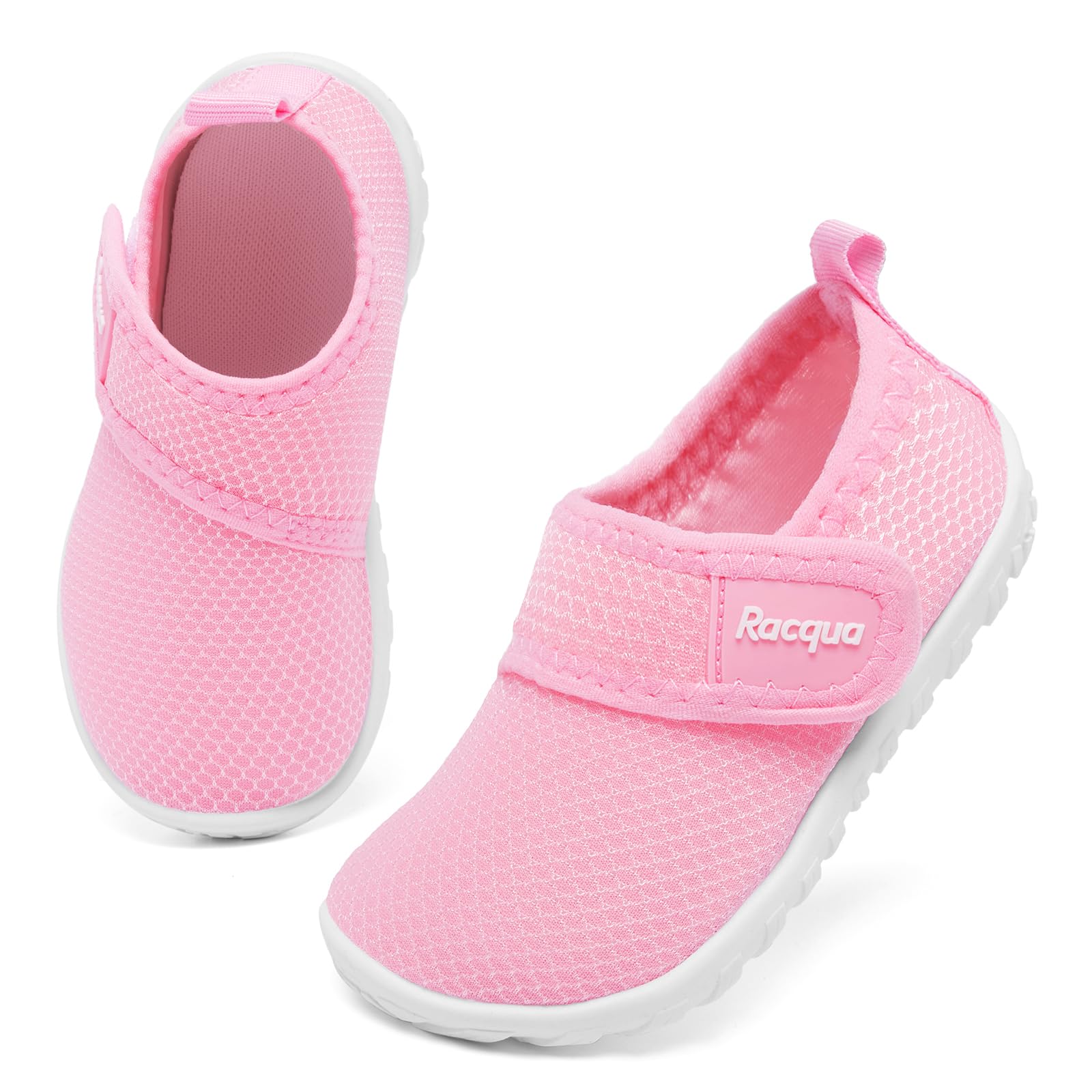 Racqua Baby Water Shoes Swimming Boys Slip On Pool Beach Shoes Girls Shoes Pool Beach Quick Dry Shoes Infant Pink 6-12Months