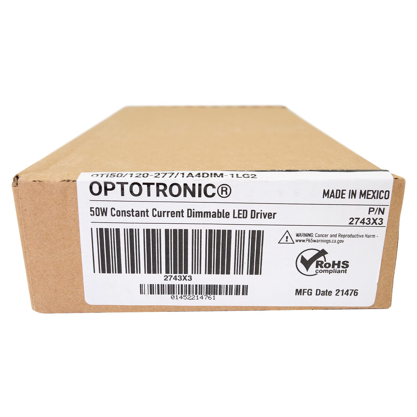 10 Pieces Osram 57452 50 watt 120/277 volt 50-60Hz Dimmable LED Driver (OTi50/120-277/1A4/DIM-1/L G2 Osram Optotronic LED Driver)